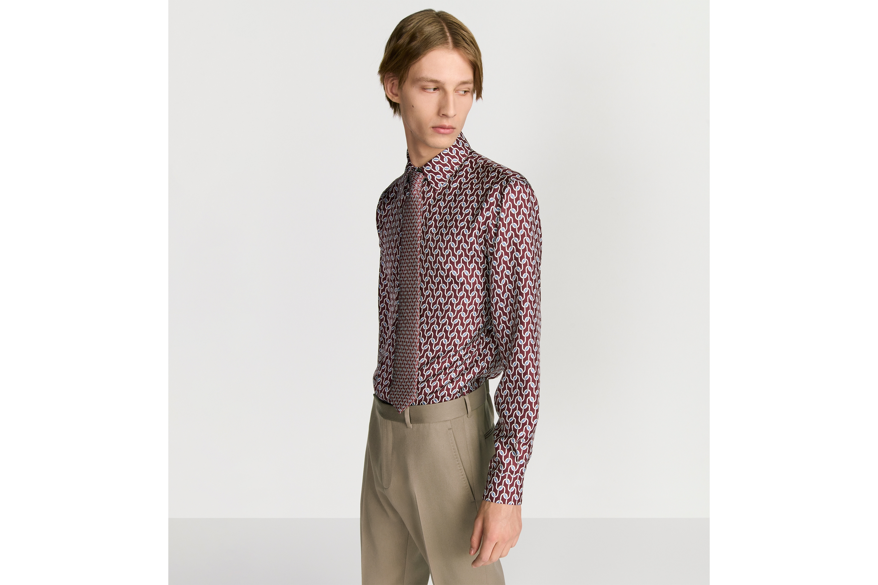 Shirt with Dior Entrelacé Motif