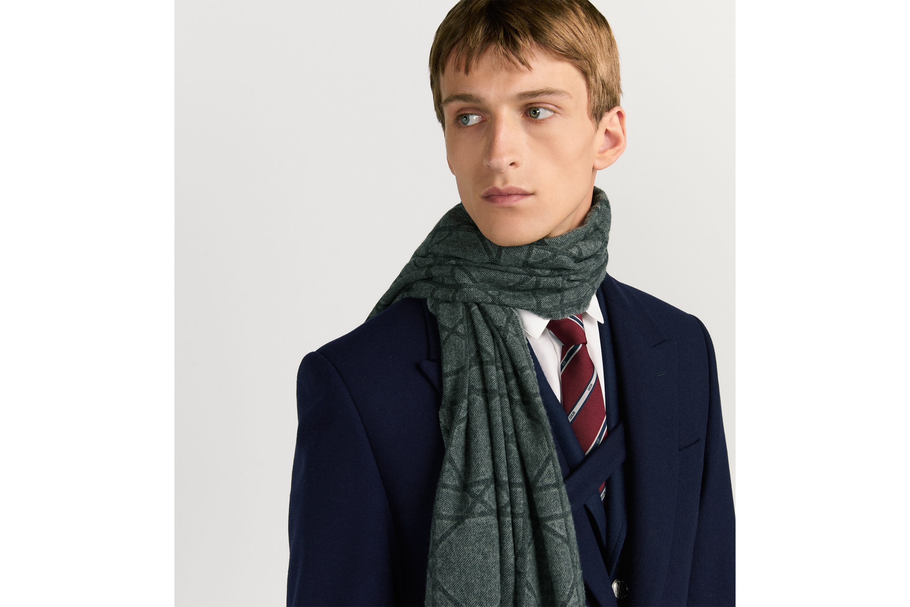 DIOR マフラー　カシミヤ DIOR | マフラー ディオール オブリーク カシミヤブレンド