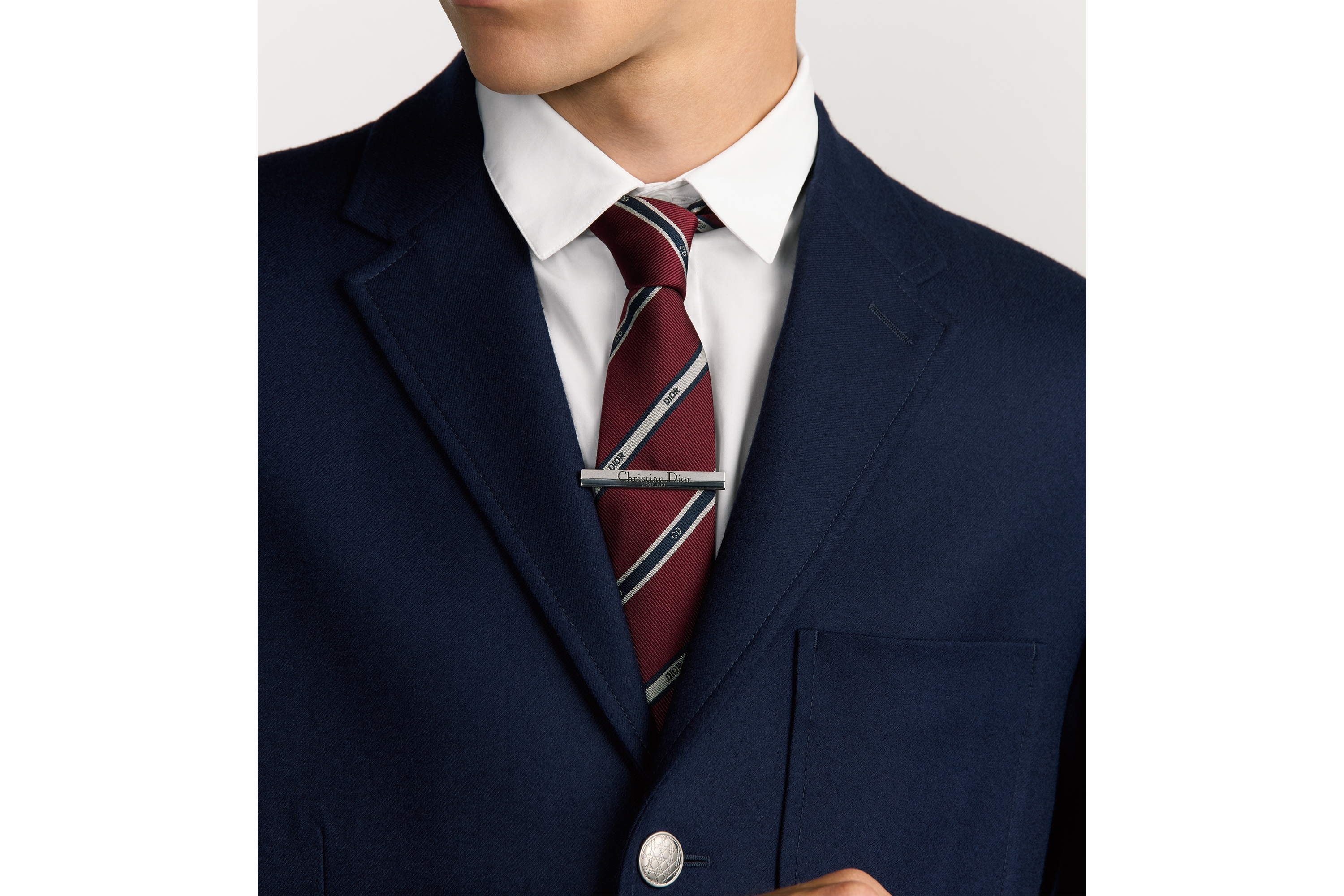 Christian Dior Couture Cut タイピン シルバー & レジン E40