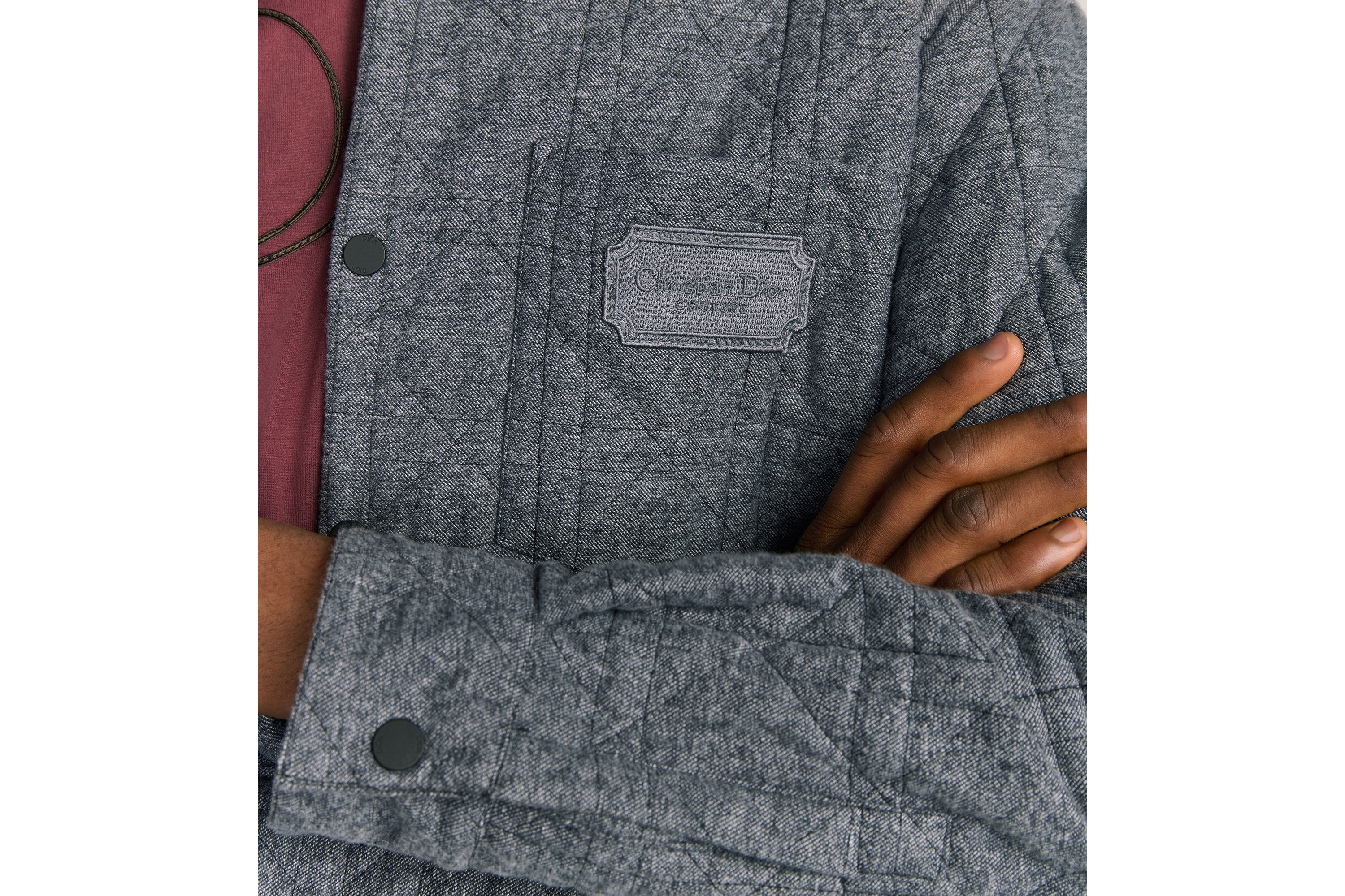 Cannage Overshirt with Christian Dior Couture Embroidery