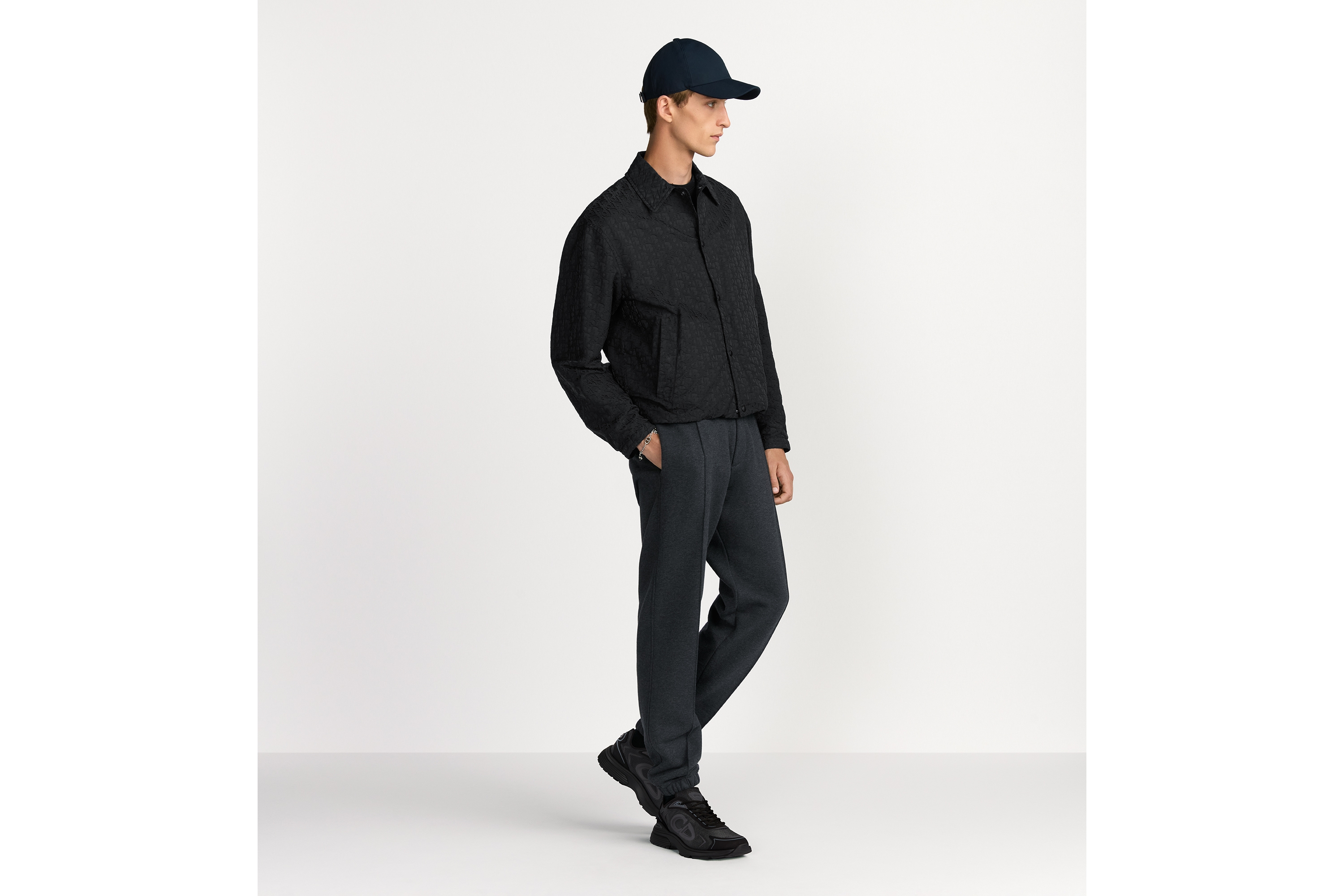 Look CD Icon Track Pants Deep Gray Cotton Fleece E02