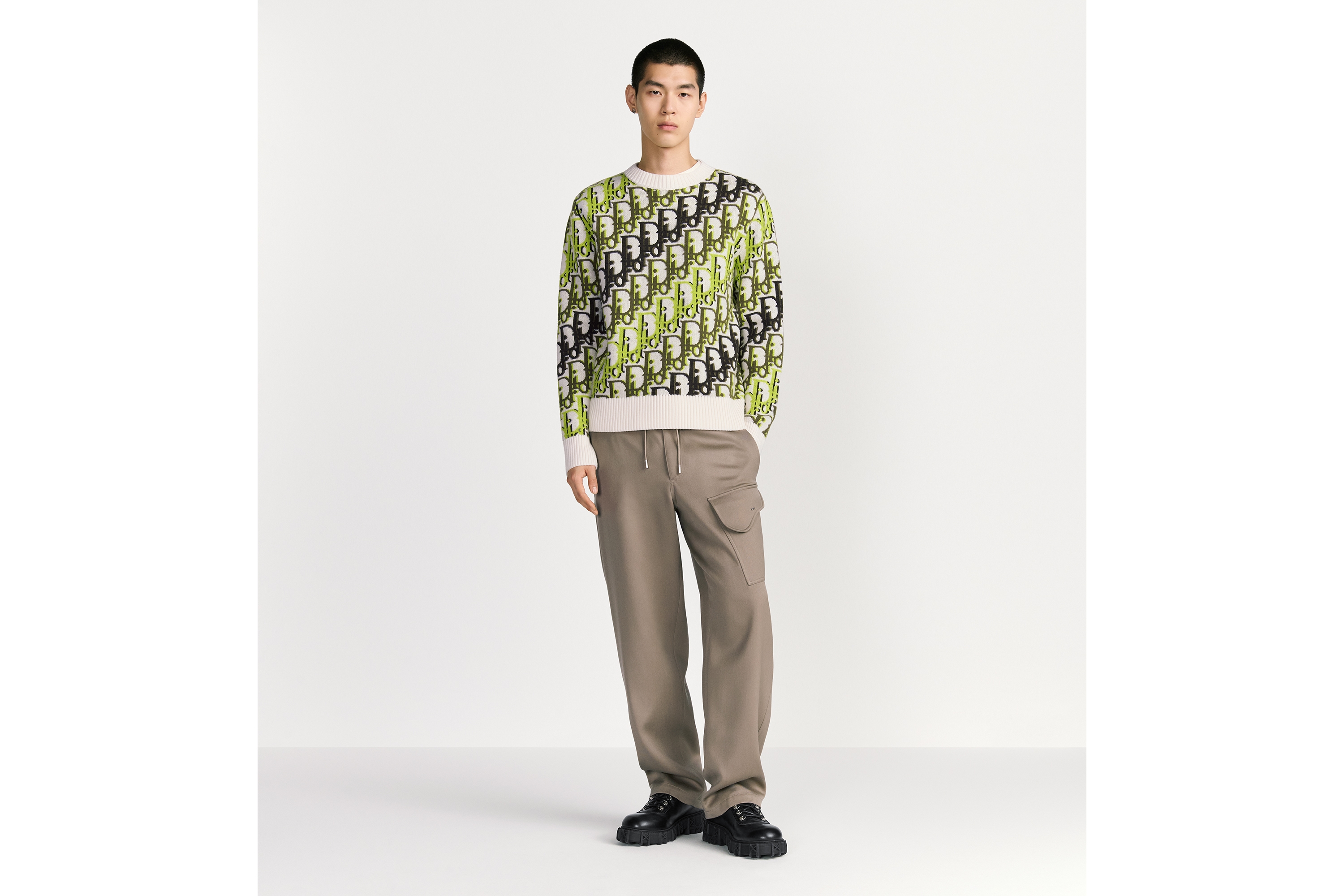 DIOR | Saddleポケット カーゴパンツ バージンウール ブレンド ギャバジン