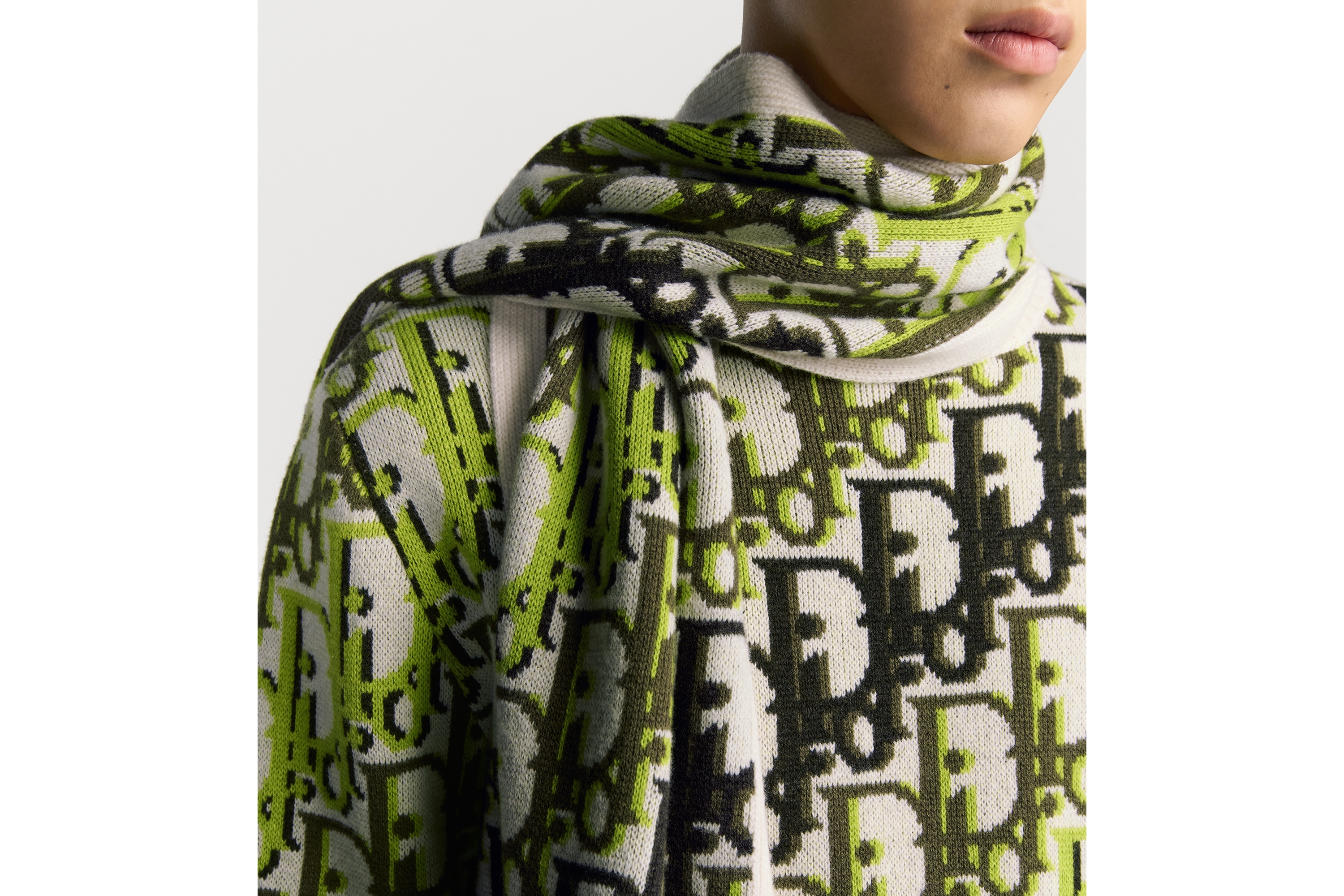 DIOR | マフラー ディオール オブリーク ウール