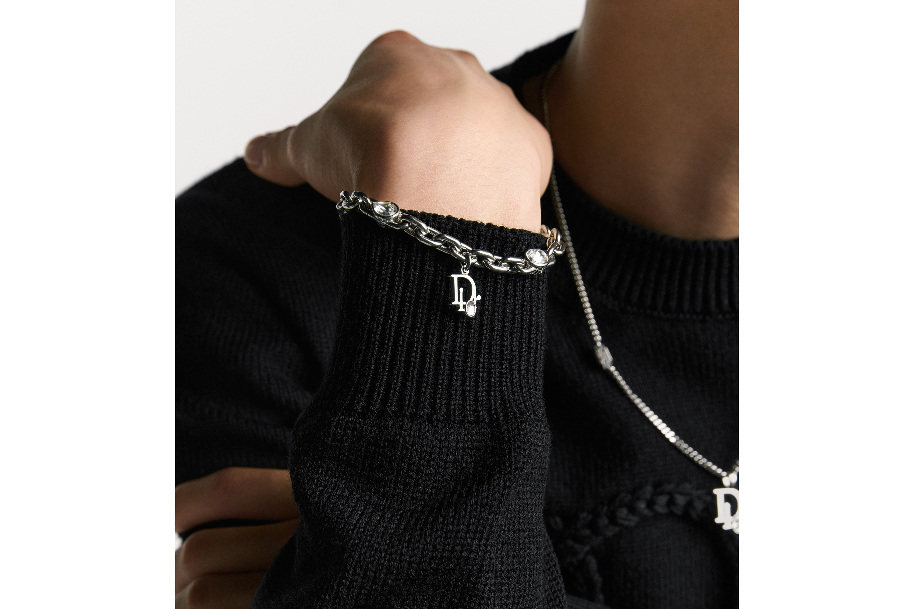 Dior Sparkle Chain Link Bracelet