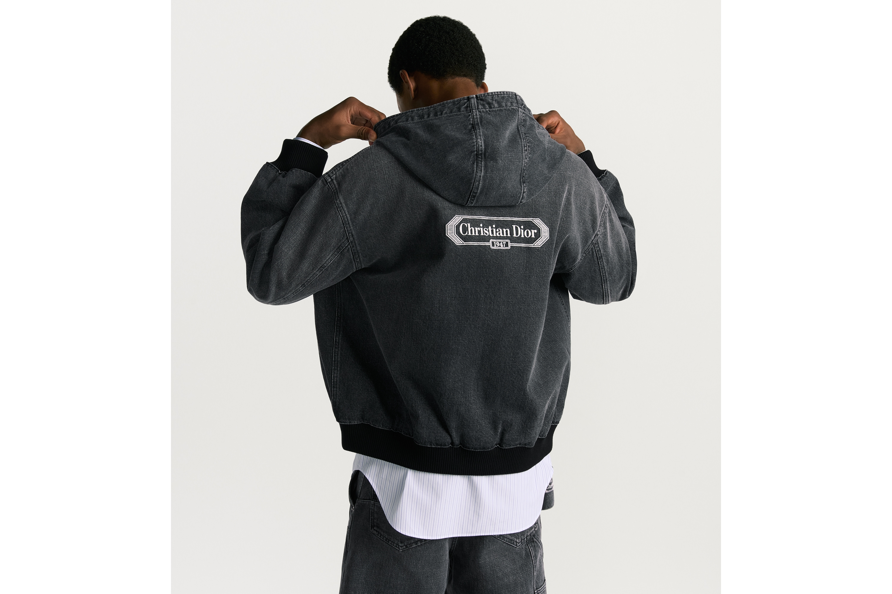 CD Box フード付き ブルゾンジャケット コットンツイル E09