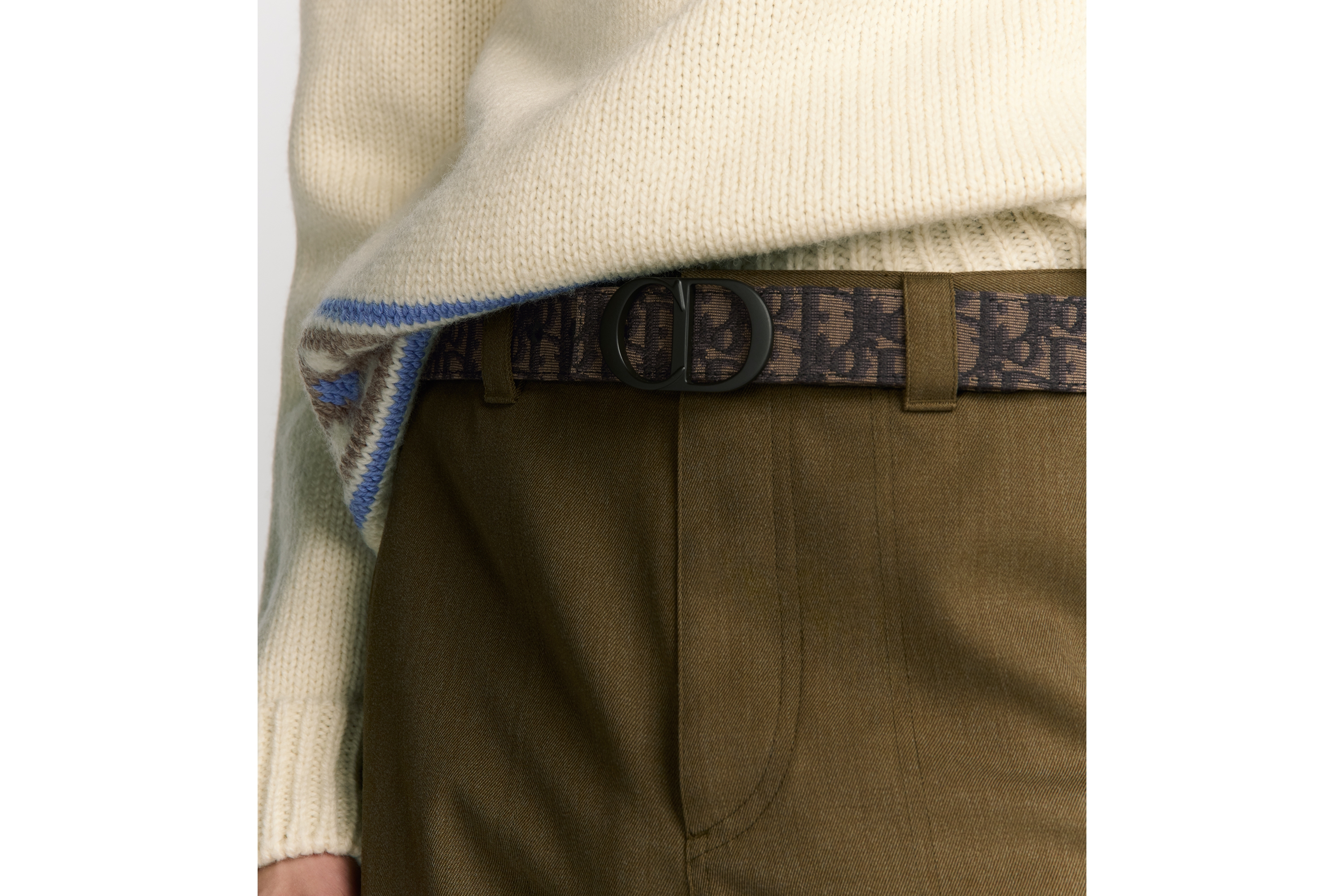 look_image_alt_prefix リバーシブル ベルトストラップ 35mm ディオール オブリーク ジャカード & グレインドカーフスキン E46