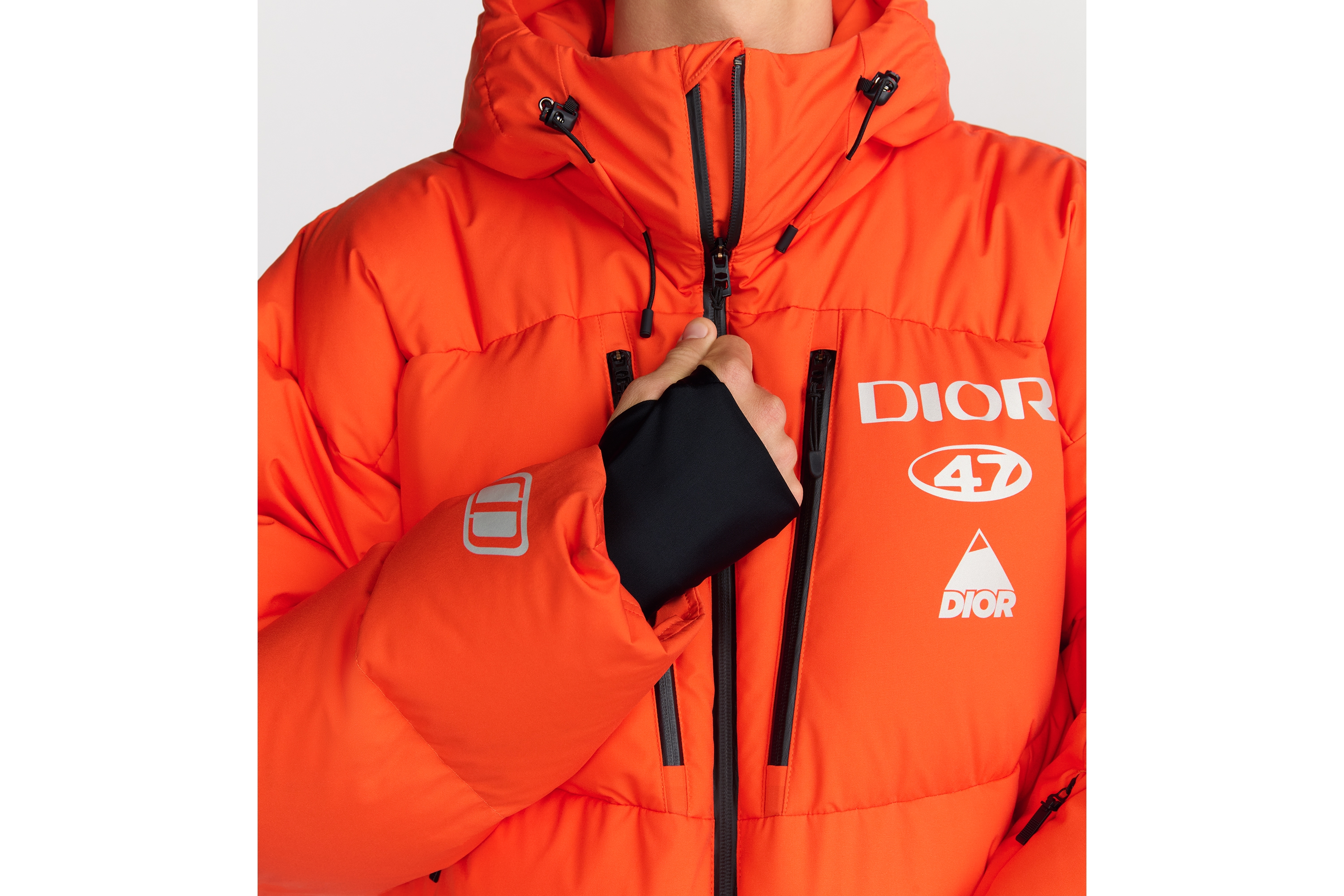 DIOR AND DESCENTE Hooded Down Jacket