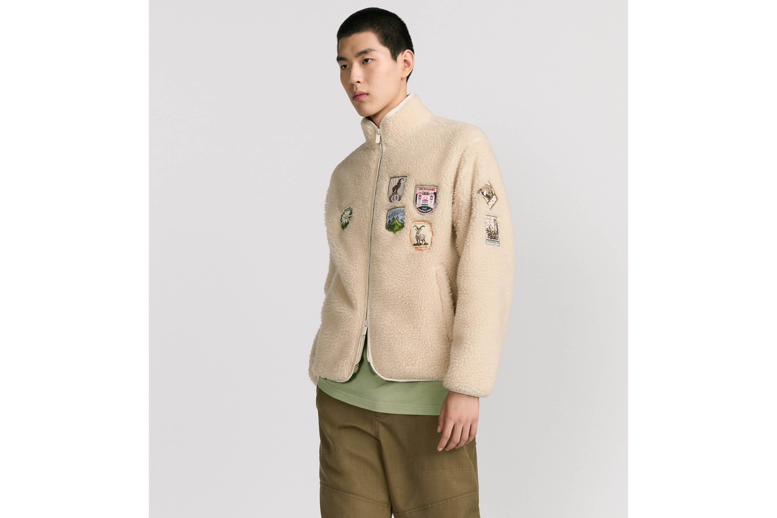 look_image_alt_prefix Dior Mountain Fleece Funktionsfleece in Elfenbeinfarbe E01