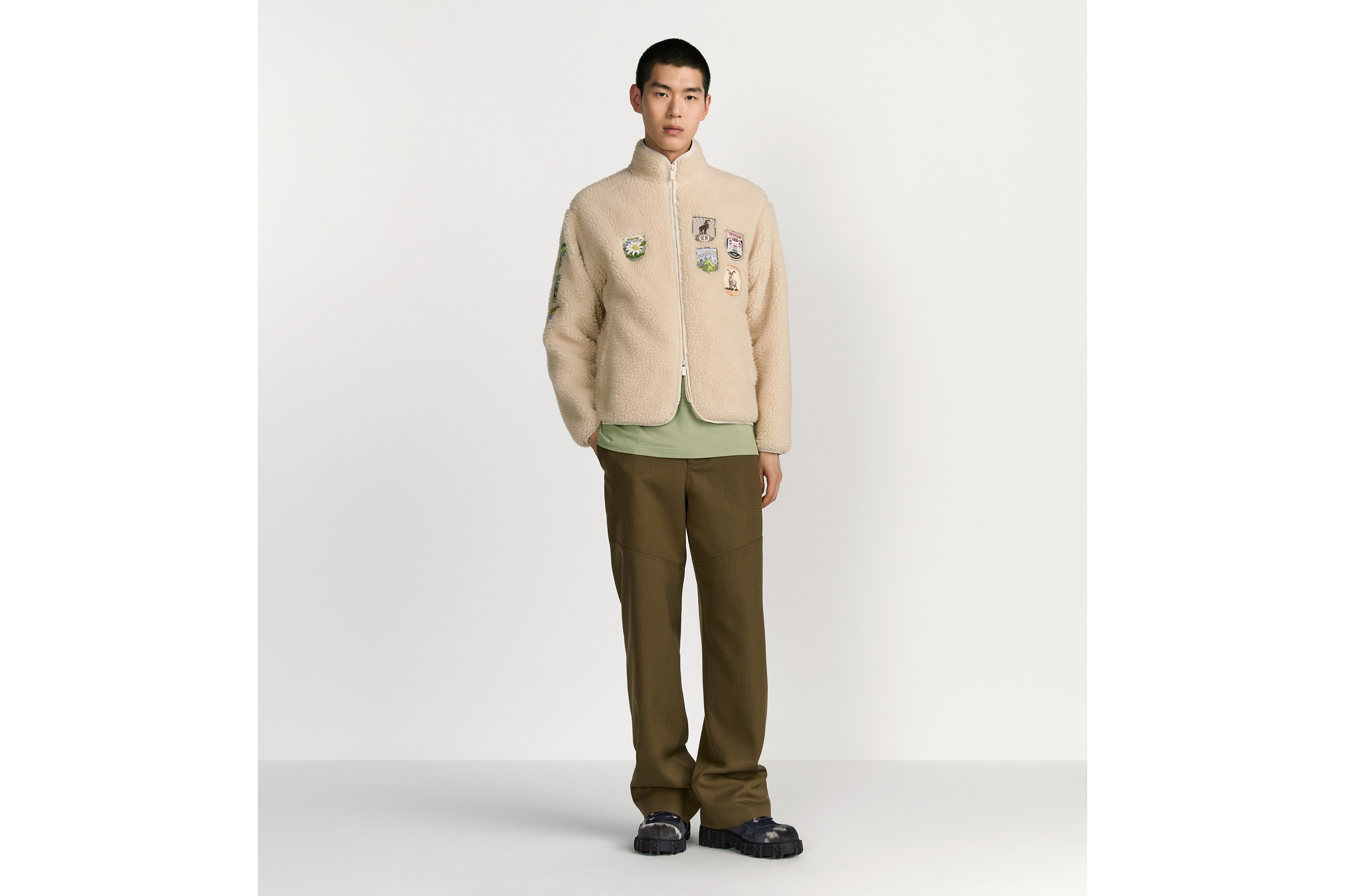 look_image_alt_prefix Dior Mountain Fleece Funktionsfleece in Elfenbeinfarbe E02