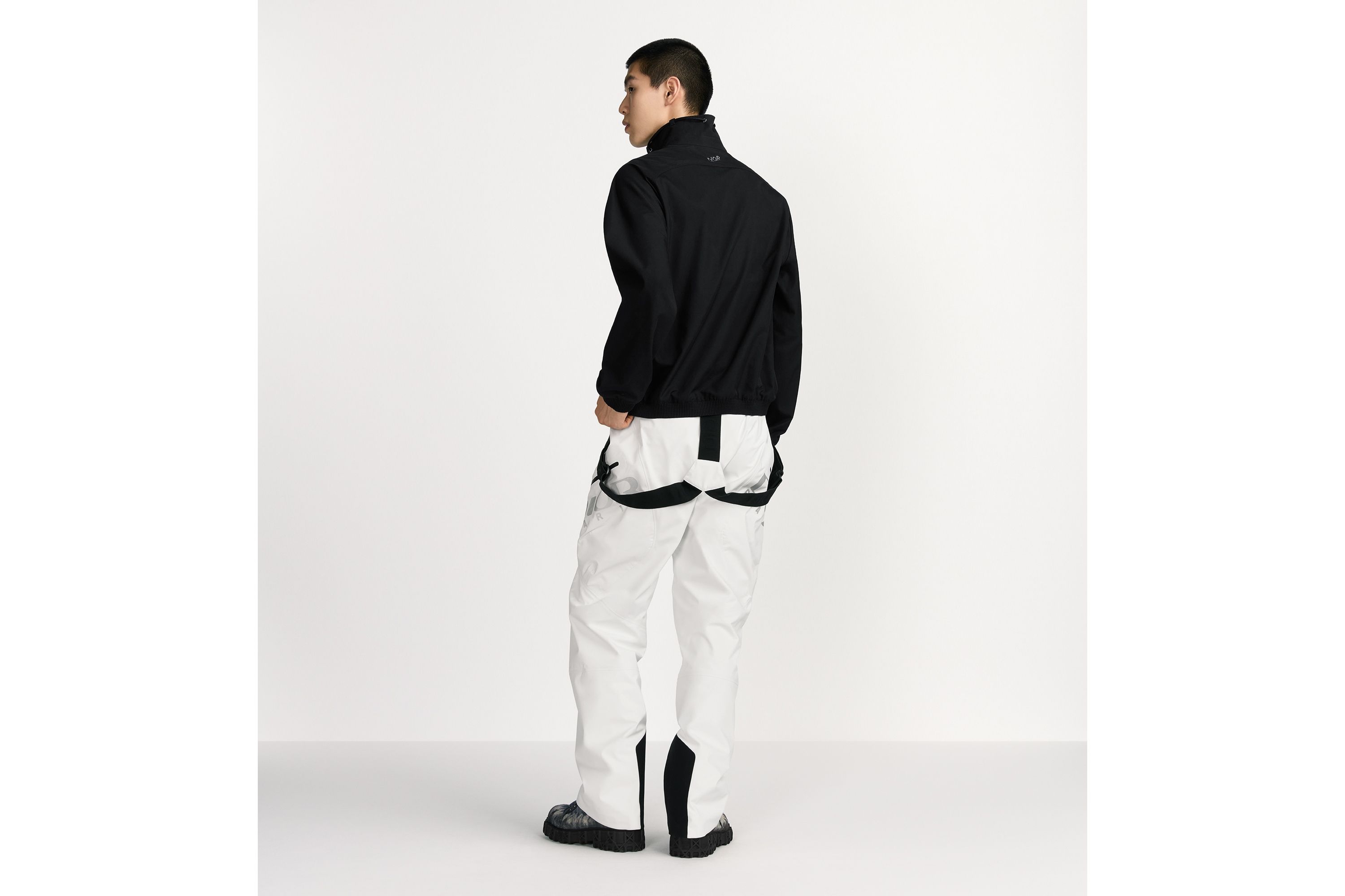 look_image_alt_prefix Pullover overshirt met Dior Mountain-detail Zwarte blend van katoen en keperstof E03