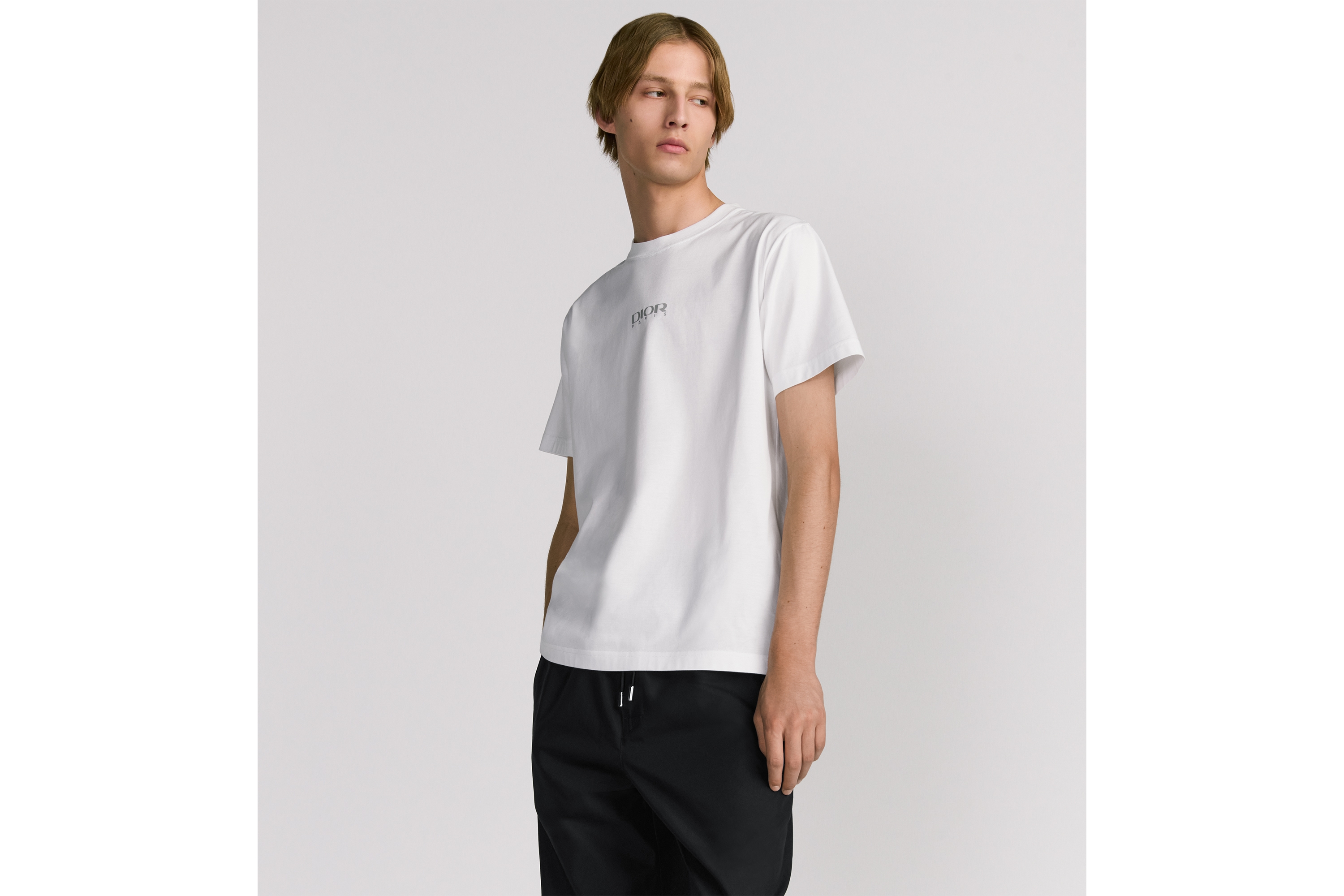 look_image_alt_prefix DIOR AND DESCENTE T-Shirt, Relaxed Fit Baumwolljersey in Weiß E07