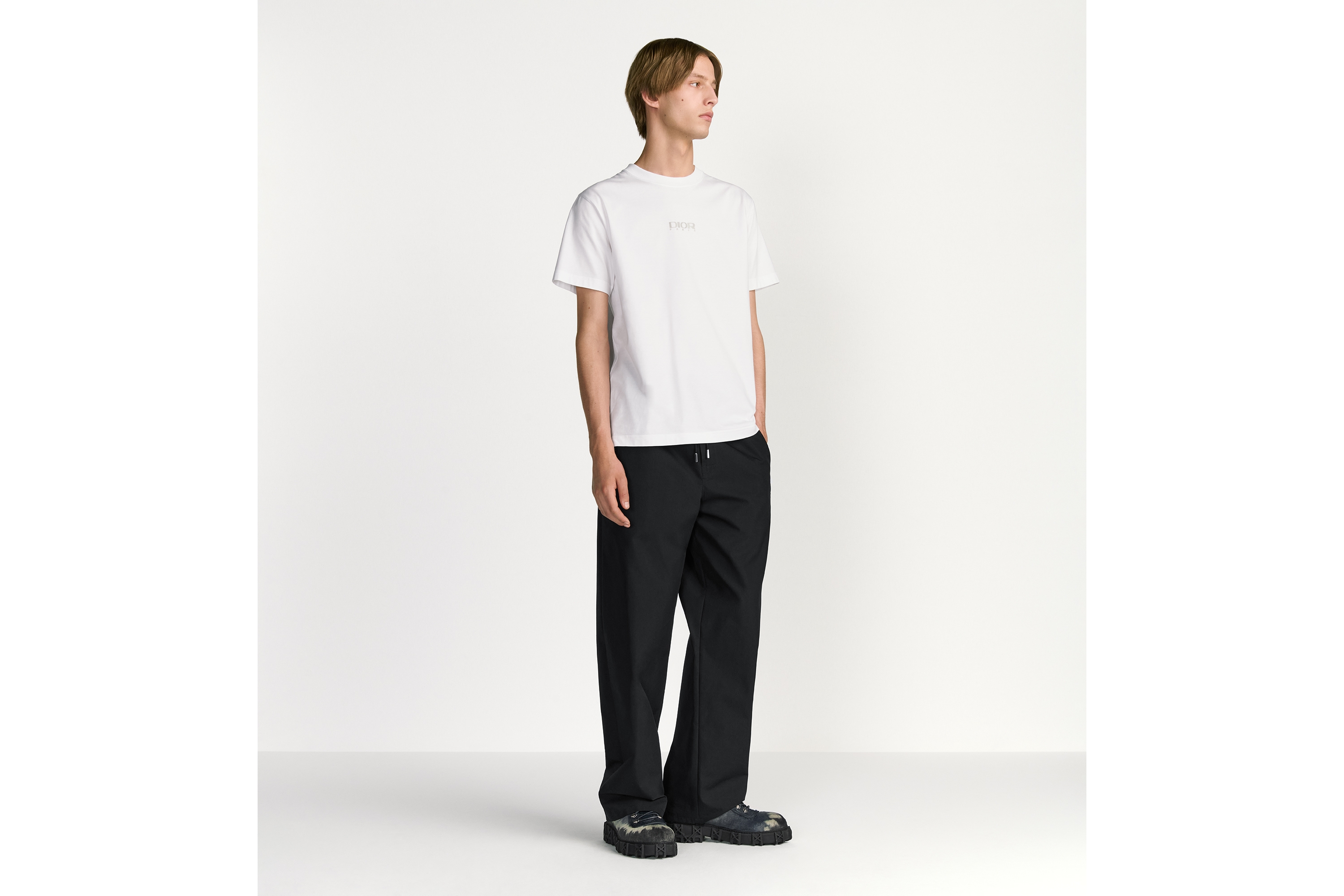 look_image_alt_prefix DIOR AND DESCENTE T-Shirt, Relaxed Fit Baumwolljersey in Weiß E08