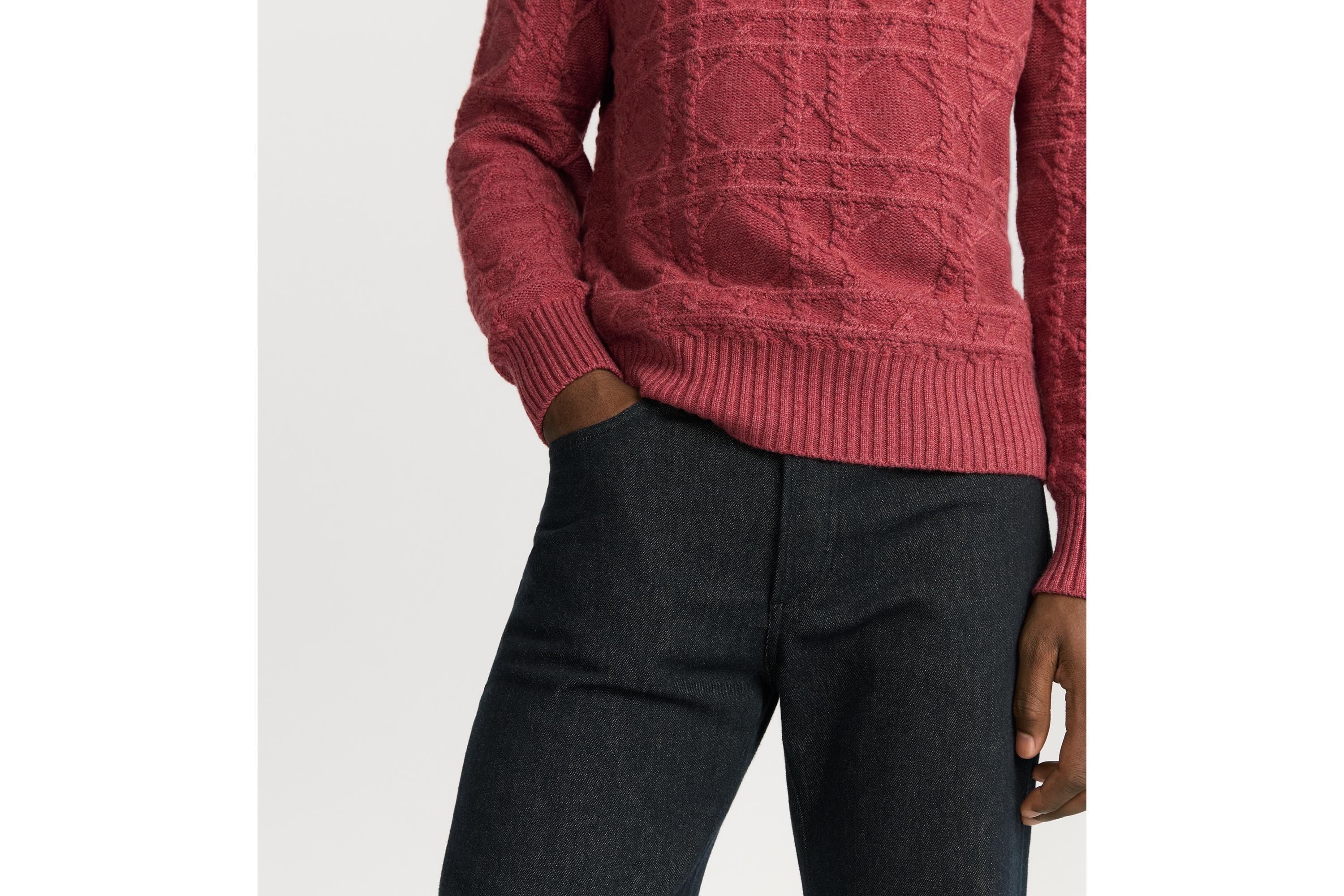 look_image_alt_prefix Dior Icons 牛仔褲 海軍藍棉和羊絨斜紋布 E16