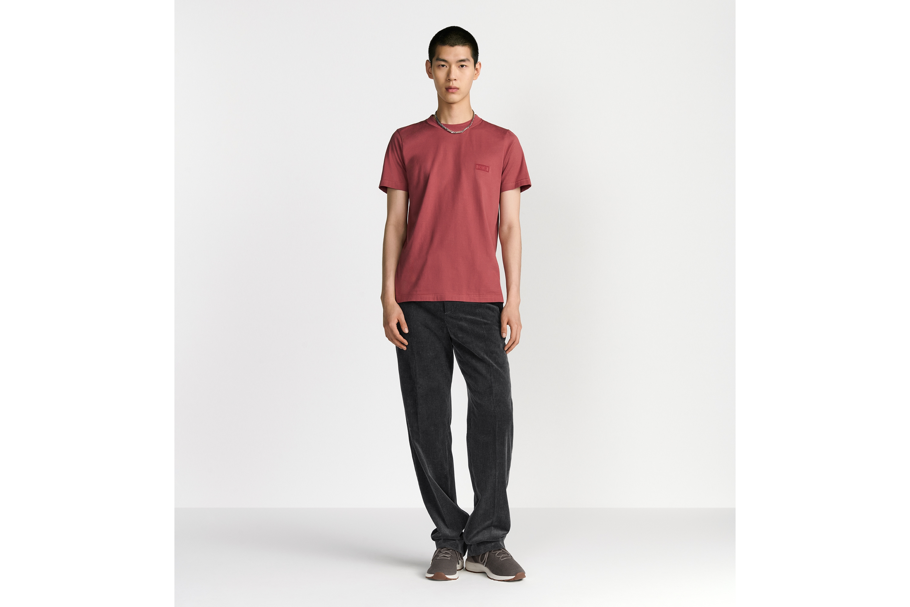 Dior Icons T-Shirt, Regular Fit Pink Sea Island Cotton Jersey E08