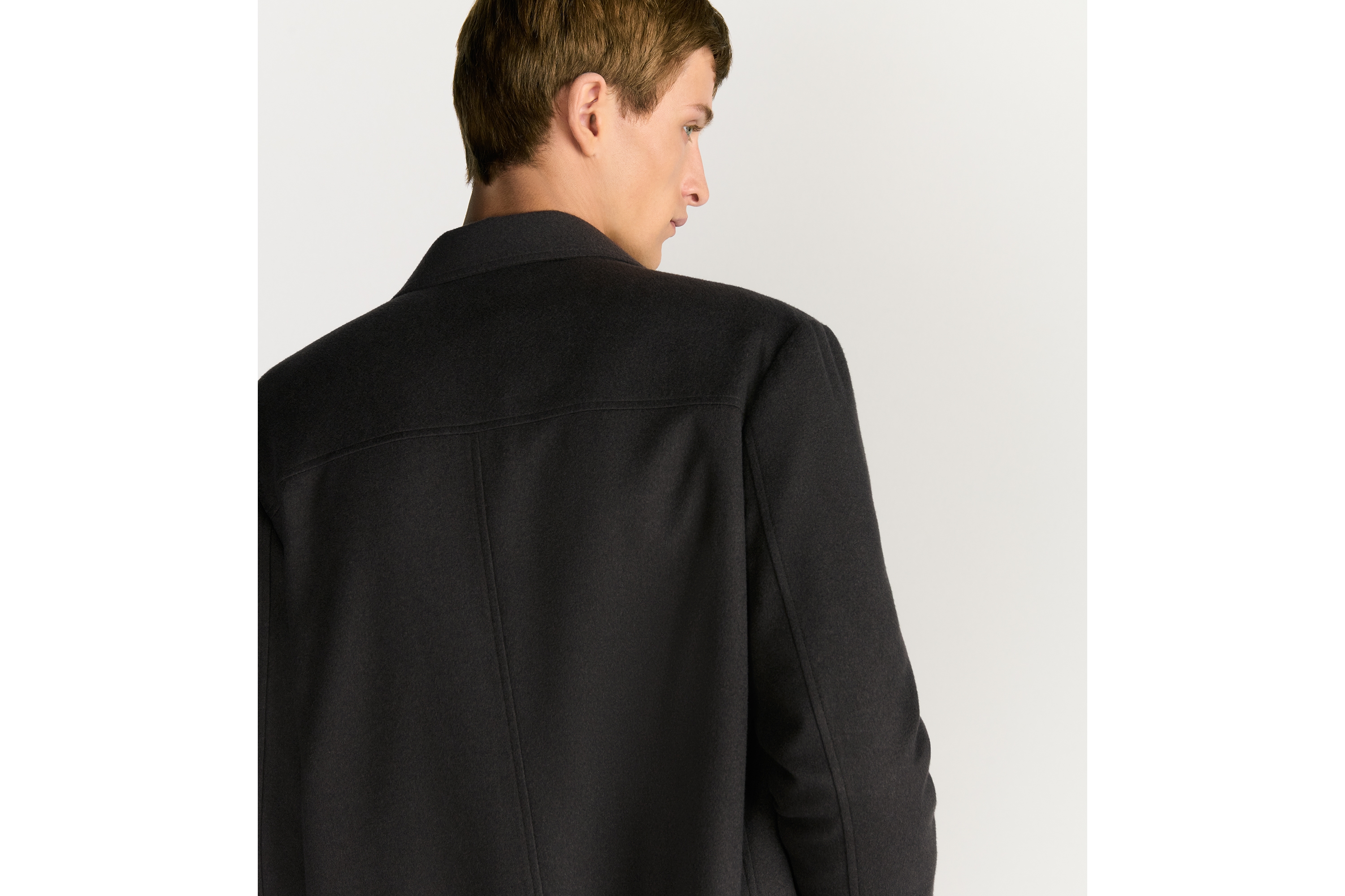 Look Dior Icons Safari Jacket Brown Cashmere and Mink E03