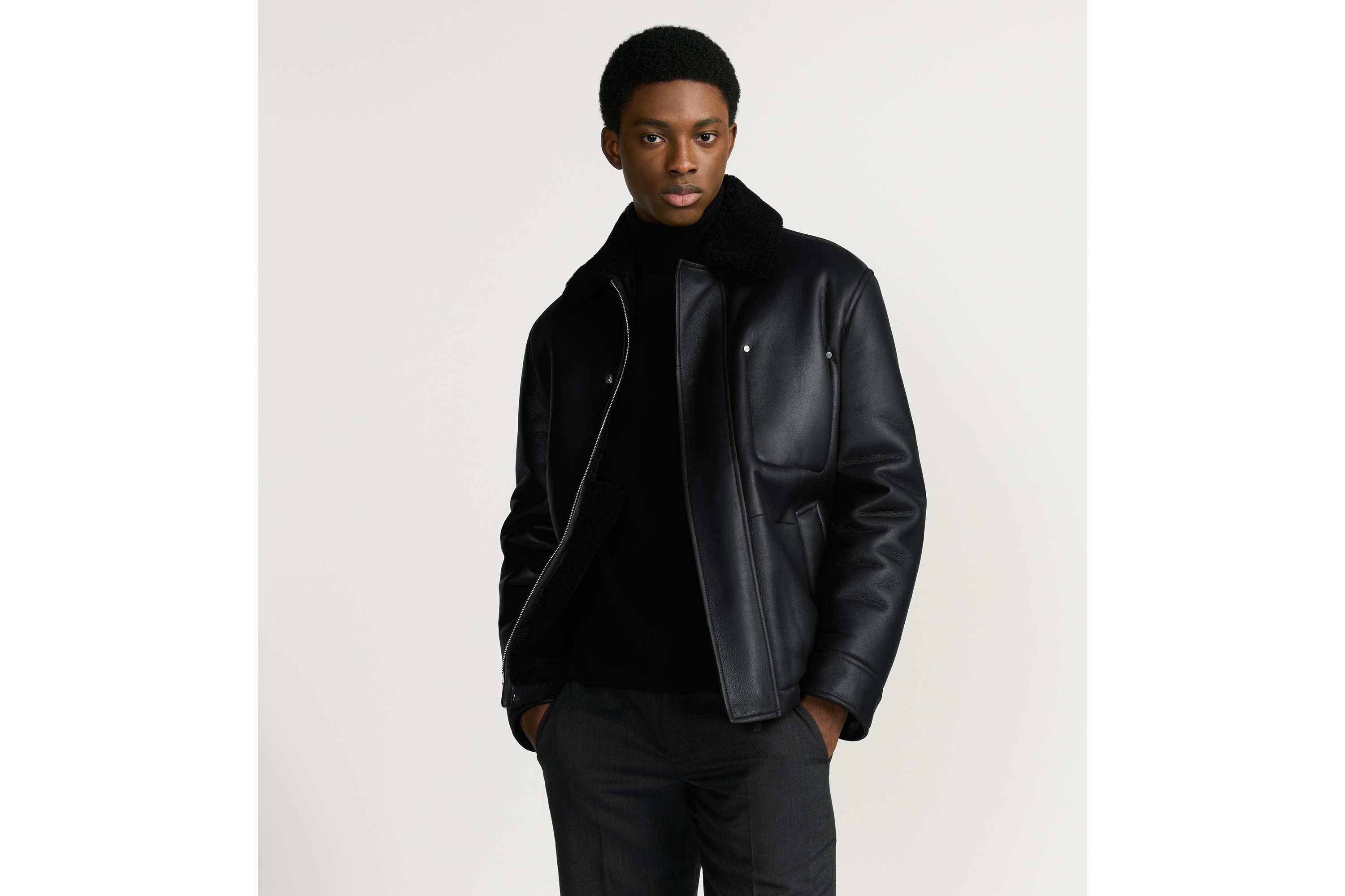 Dior Icons フーディ ラムスキン シアリング E01