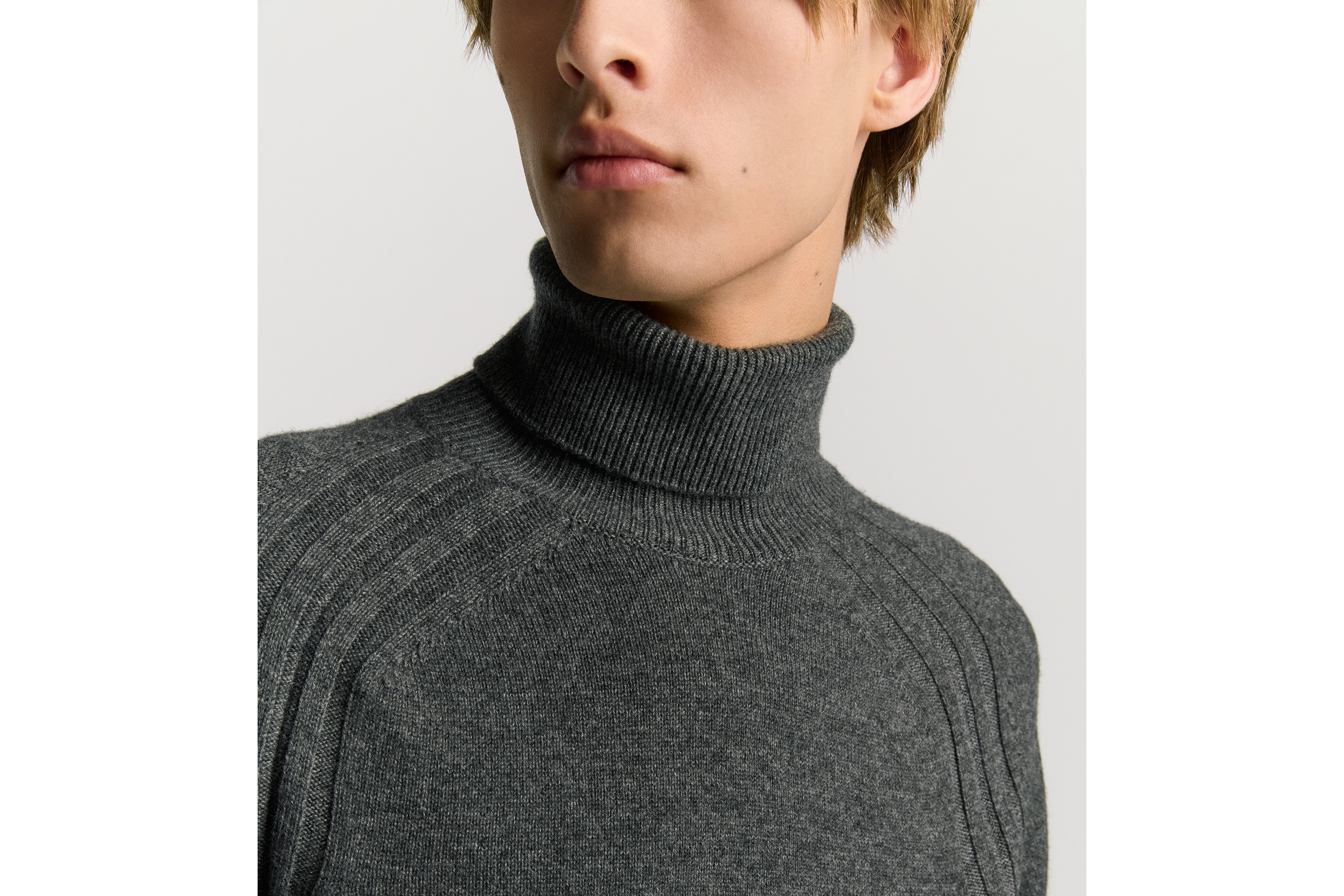 Look Dior Icons Sweater Gray Cashmere Jersey E10