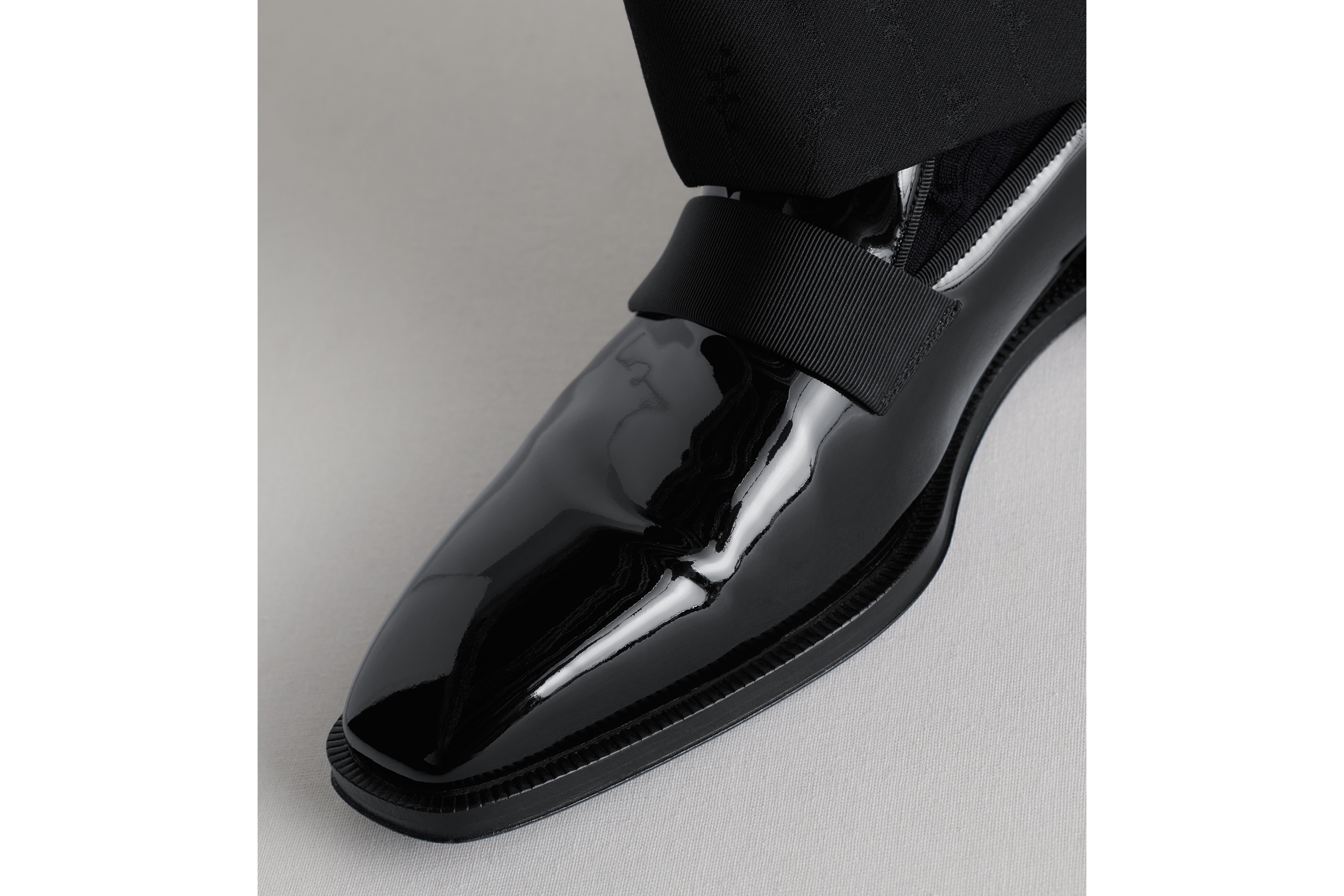 Dior Palmarès ローファー パテントカーフスキン & テクニカル ファブリック E25