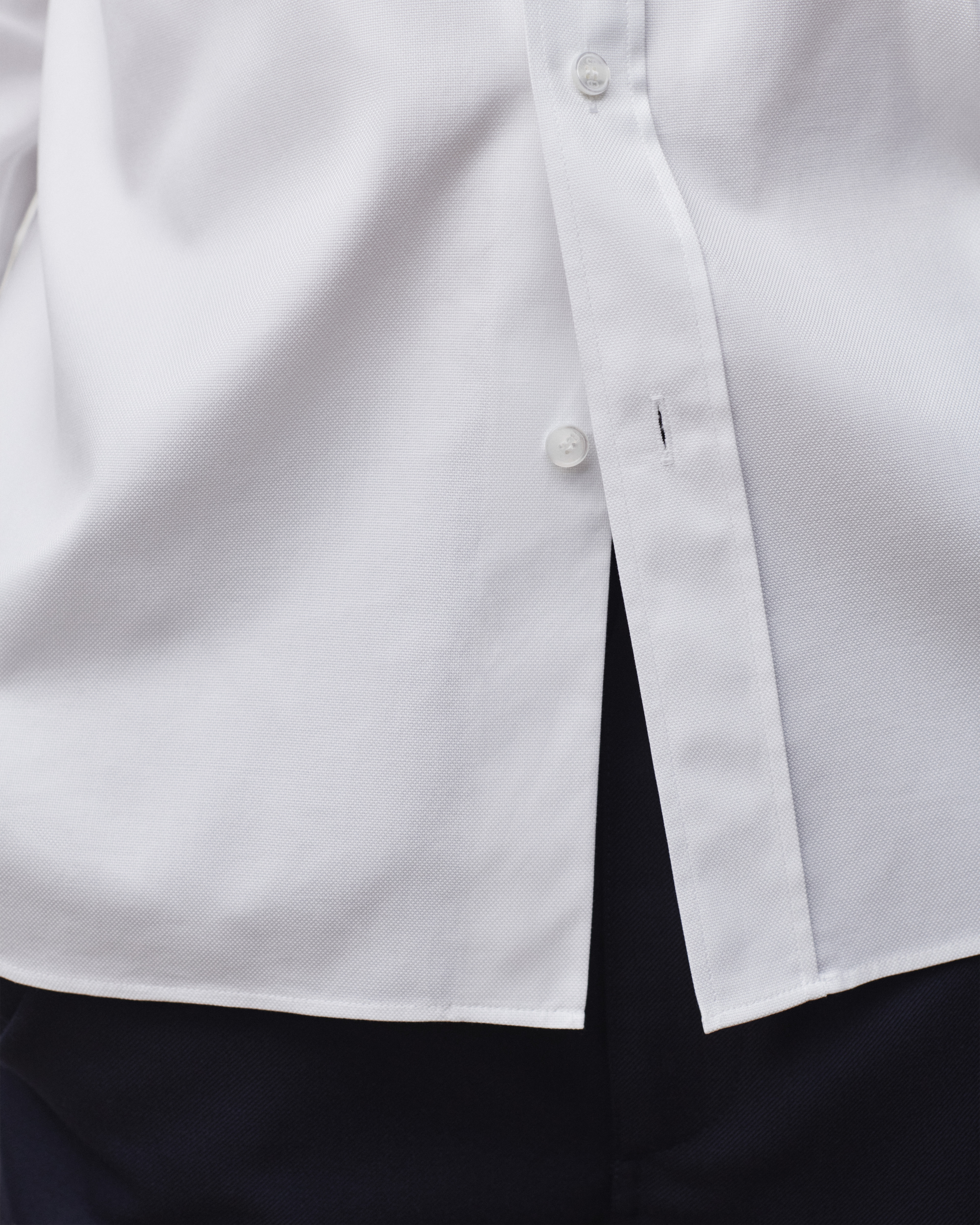 Look Shirt with Dior Embroidery White Cotton E16