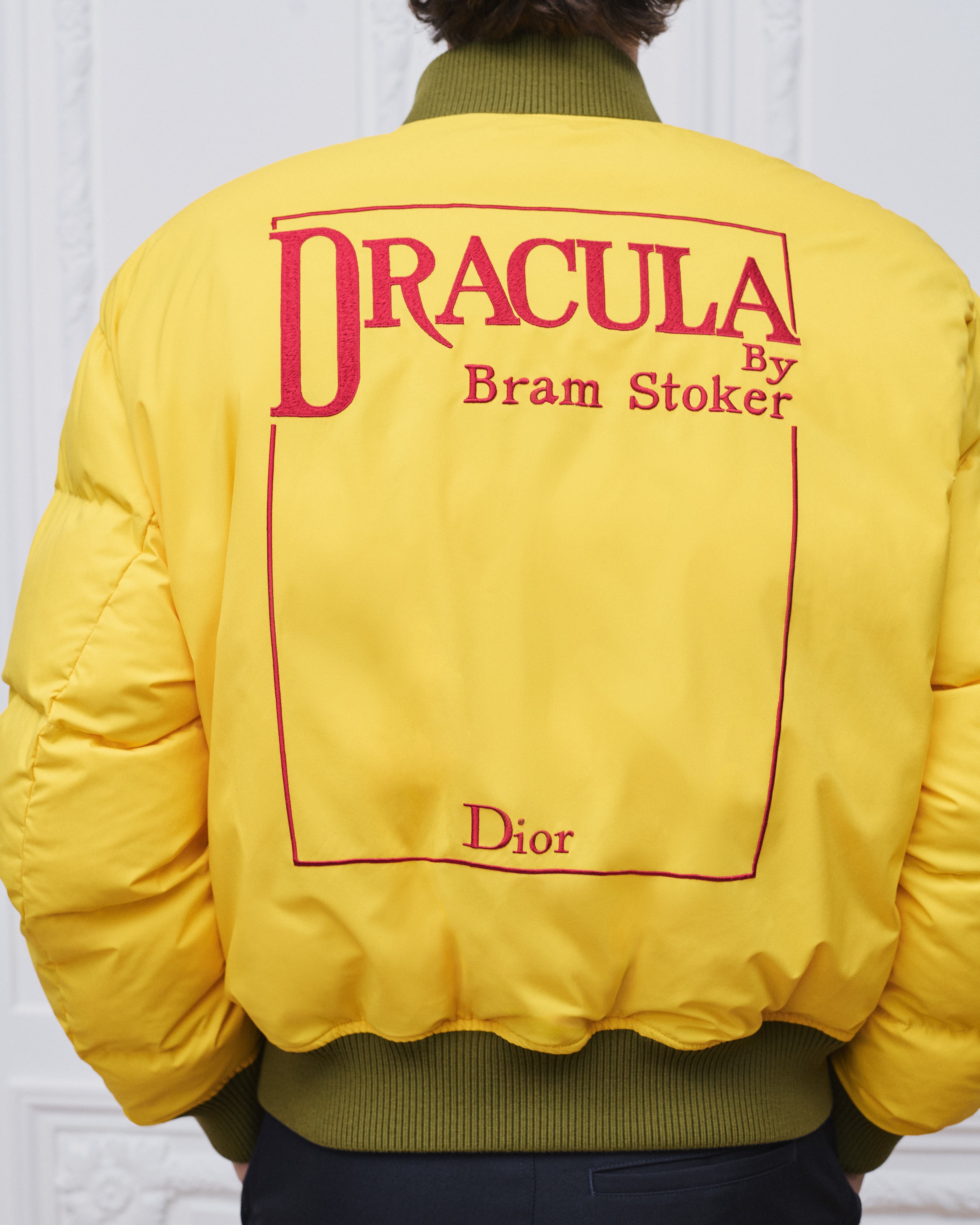 Wendbare Book Cover Bomberjacke Baumwollmischung in Grün E03