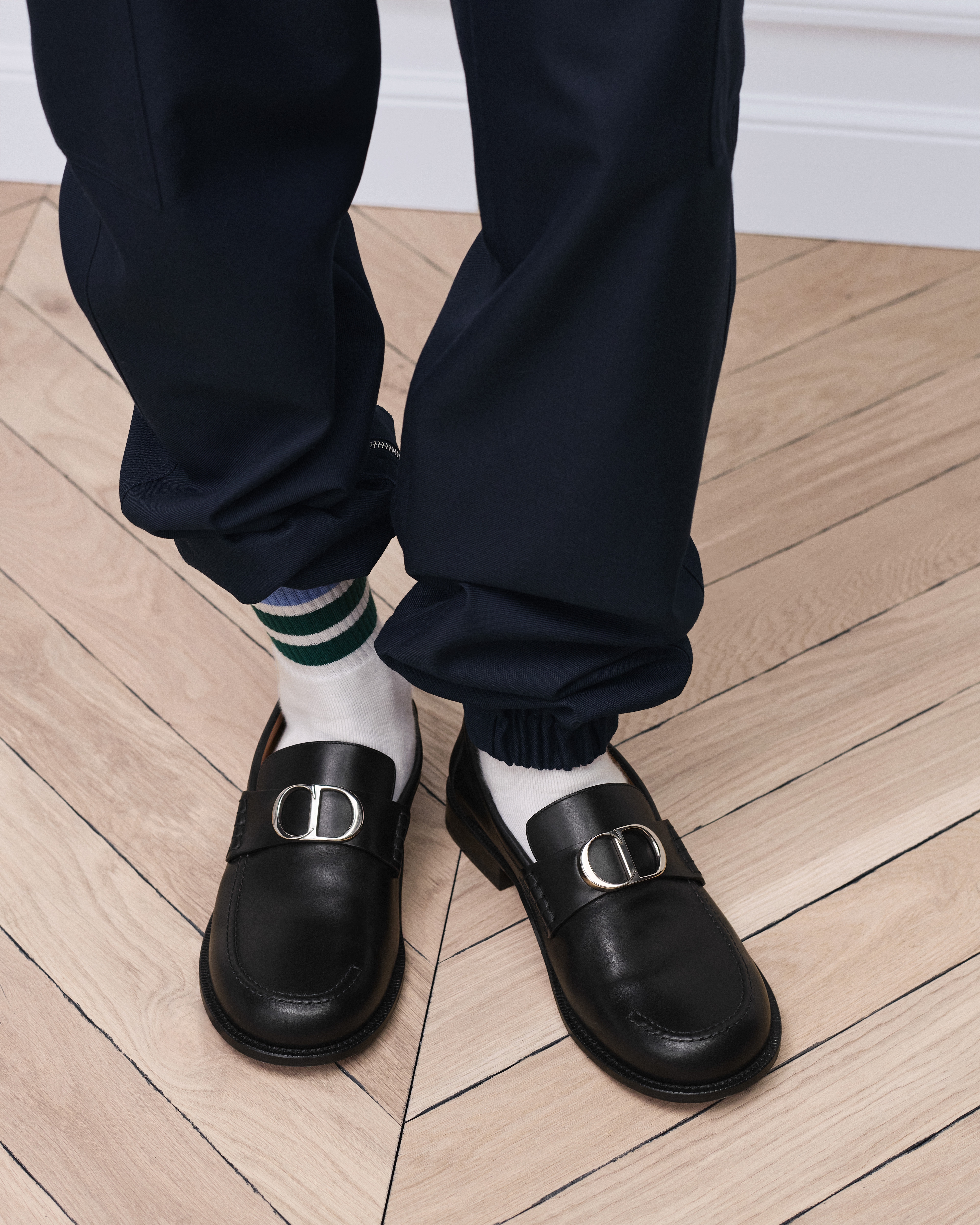 Dior Archie-instapper Zwart soepel kalfsleer E23