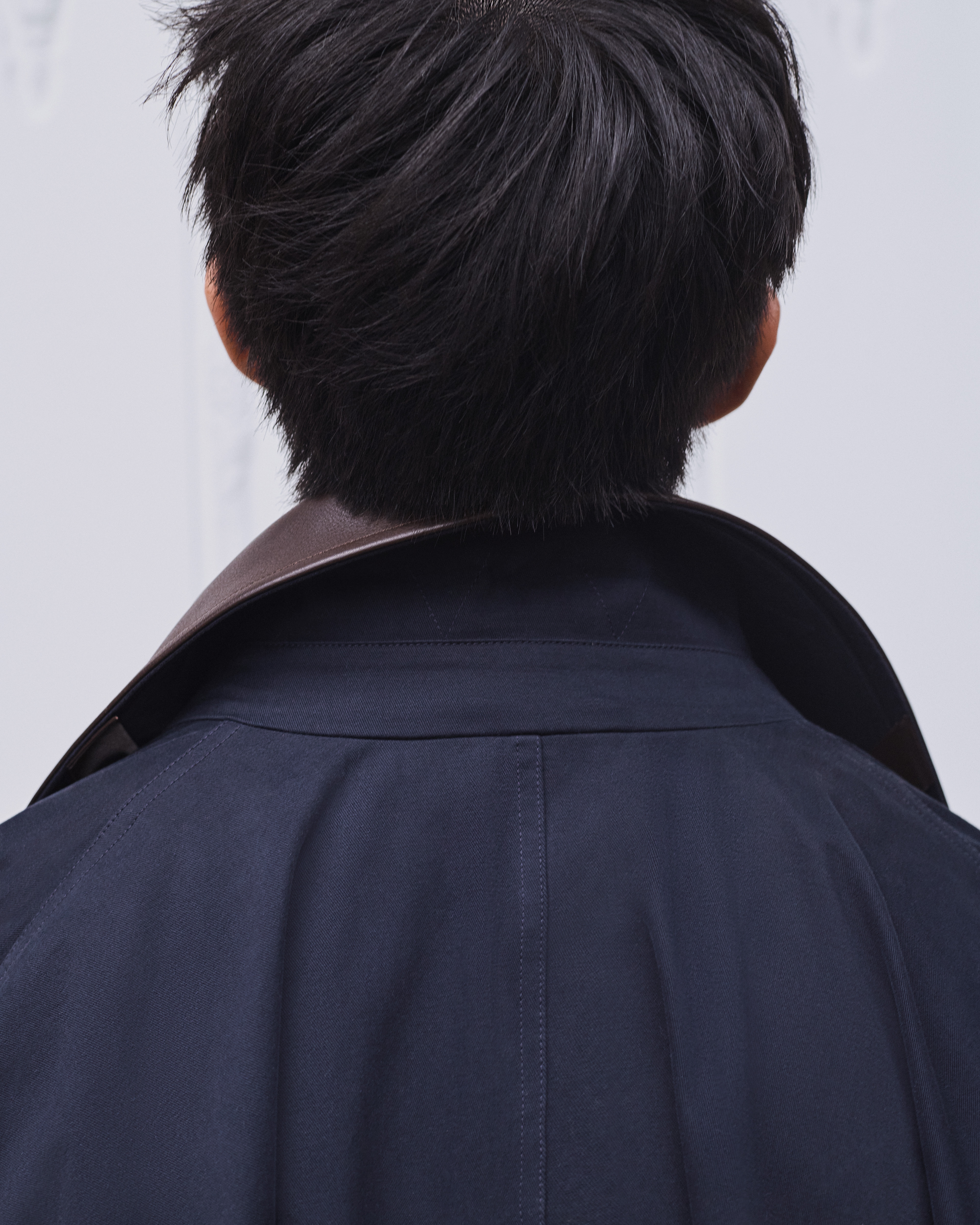 look_image_alt_prefix Dior 刺繡大褸 藍色棉質斜紋布 E03