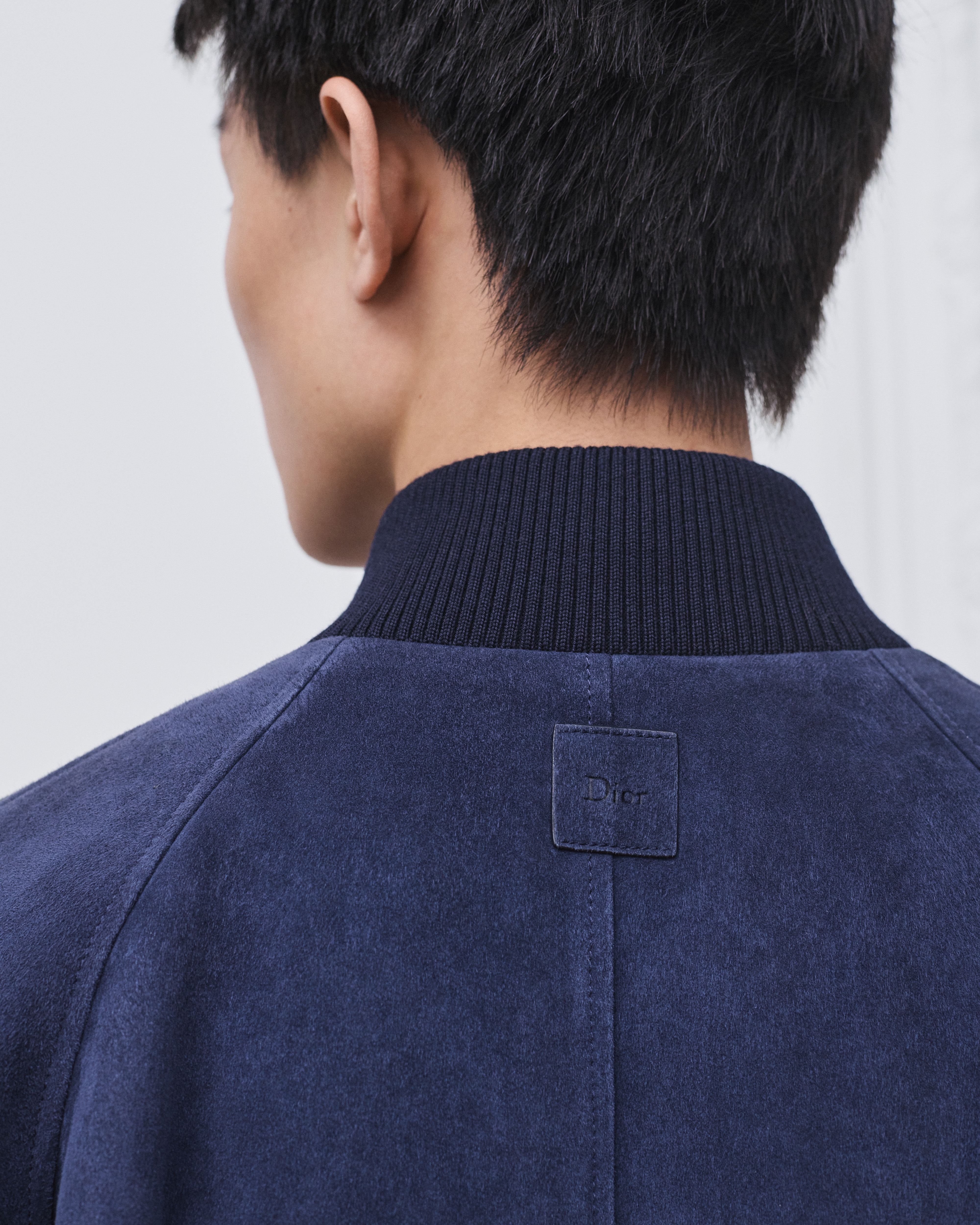 look_image_alt_prefix Jaqueta Harrington Pele de cordeiro azul-marinho E09