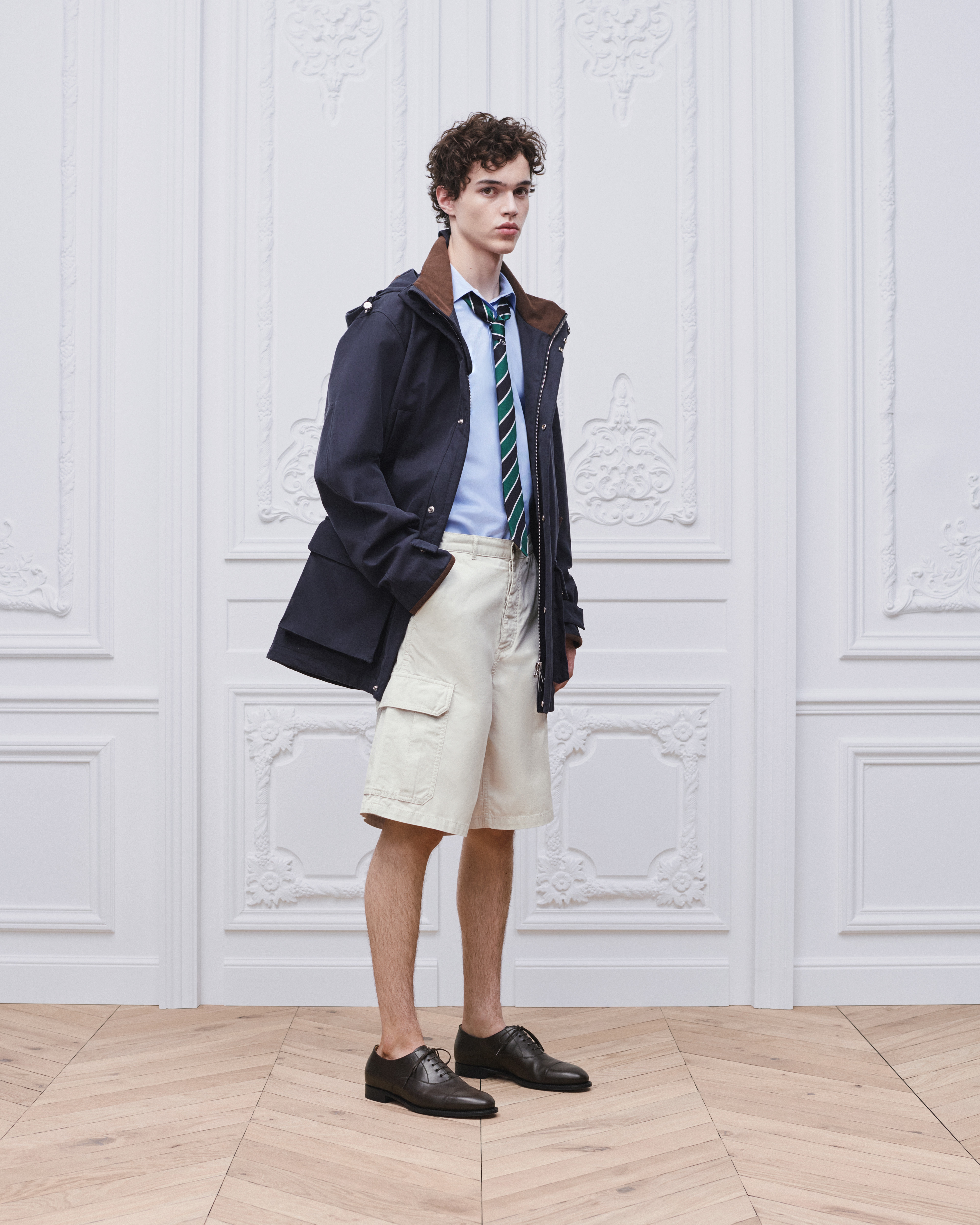 look_image_alt_prefix Cargo-Bermudashorts Baumwolltwill in Weiß E14