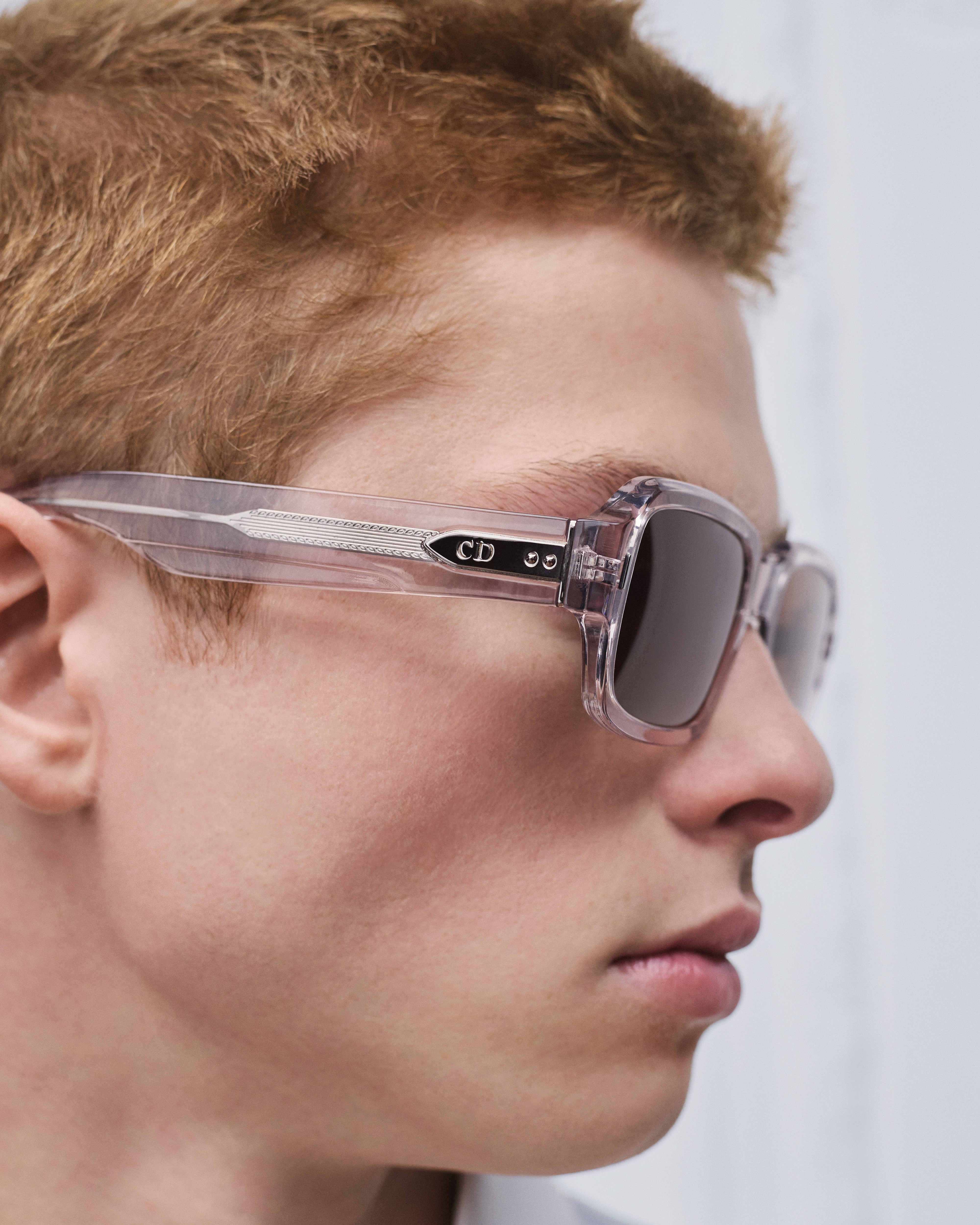 Look DiorTailoring S2F Transparent Nude Rectangular Sunglasses E30