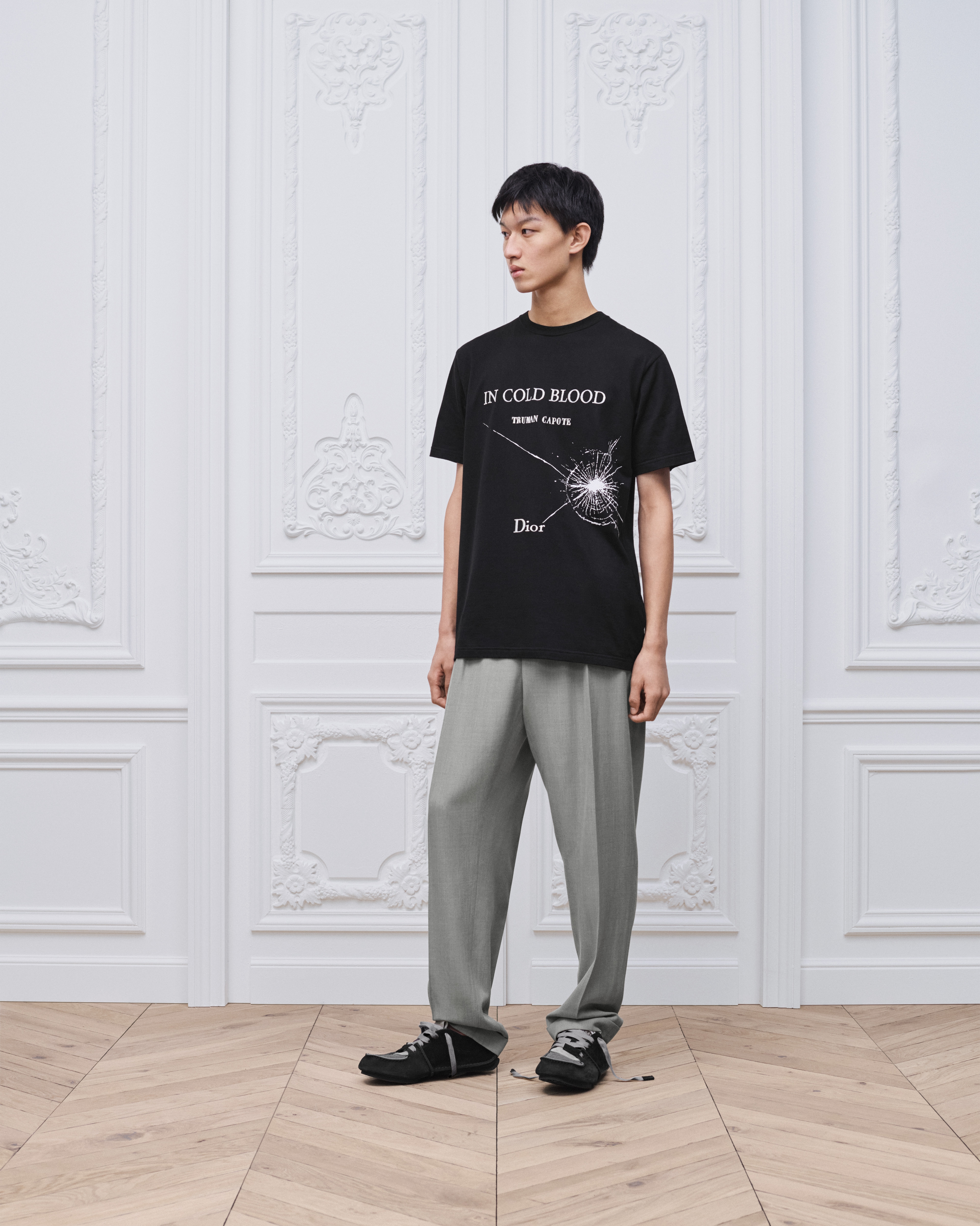 T-Shirt with Book Cover Embroidery and Print, Relaxed Fit