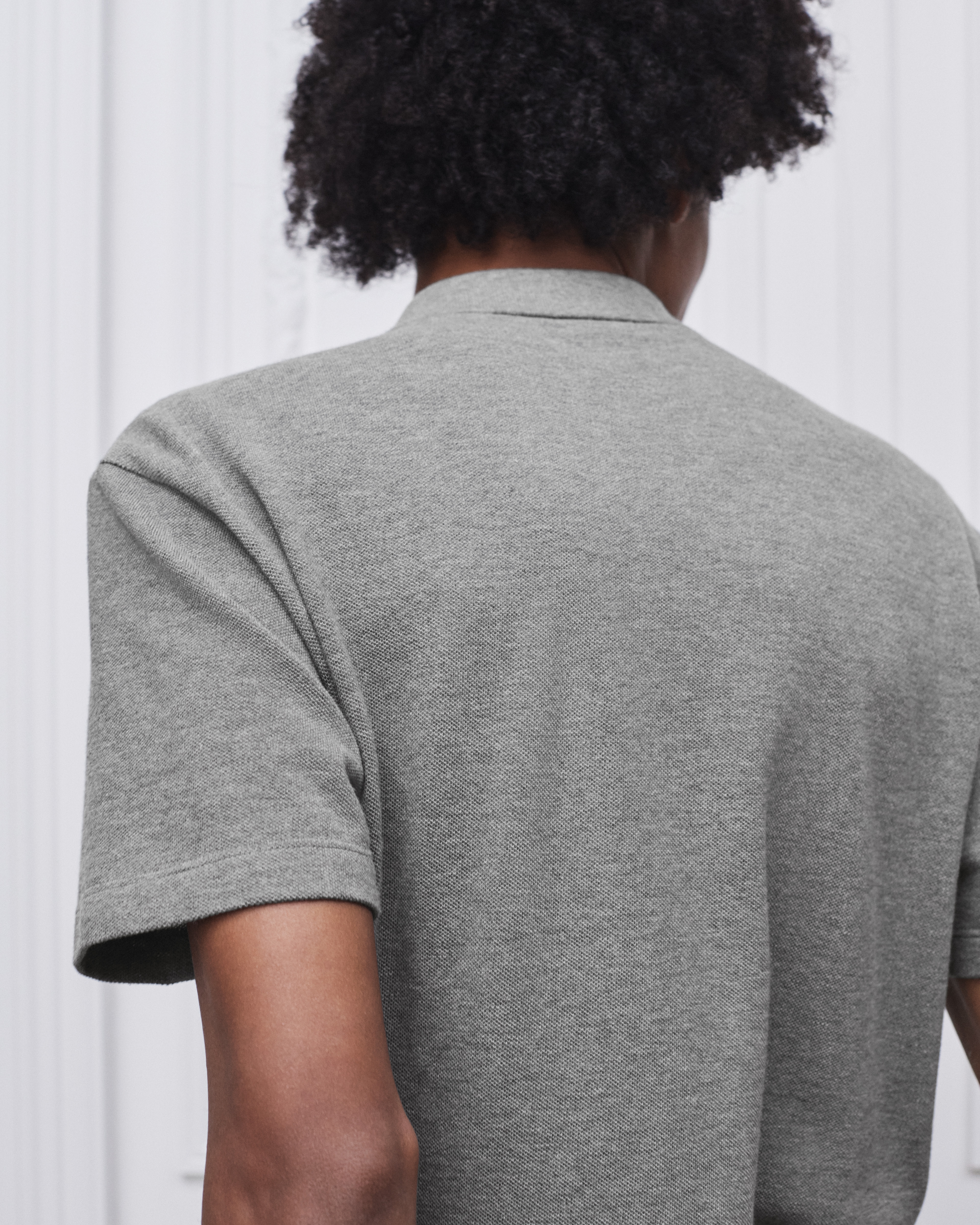 look_image_alt_prefix Poloshirt Baumwollpikee in Grau E09