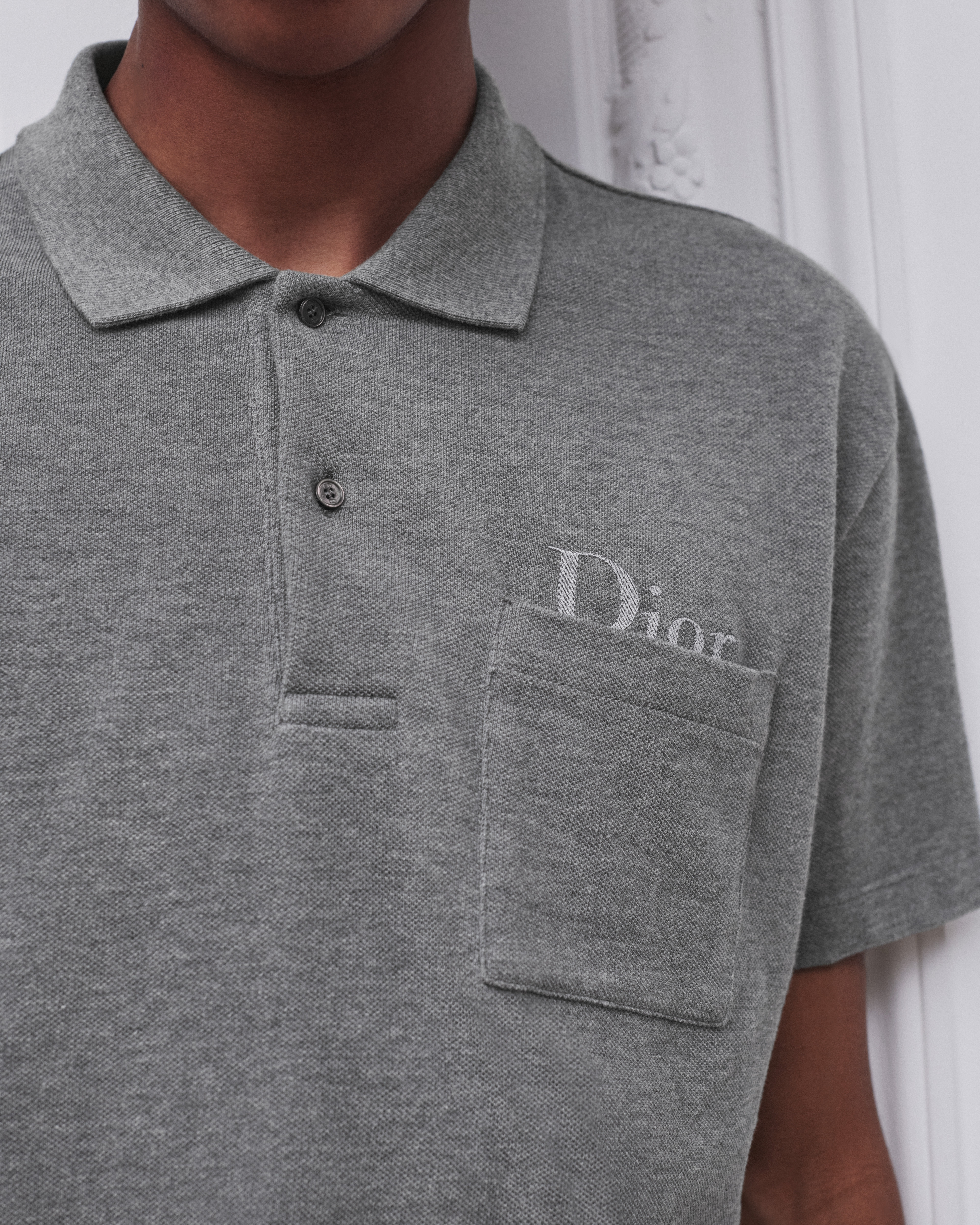 look_image_alt_prefix Poloshirt Baumwollpikee in Grau E10