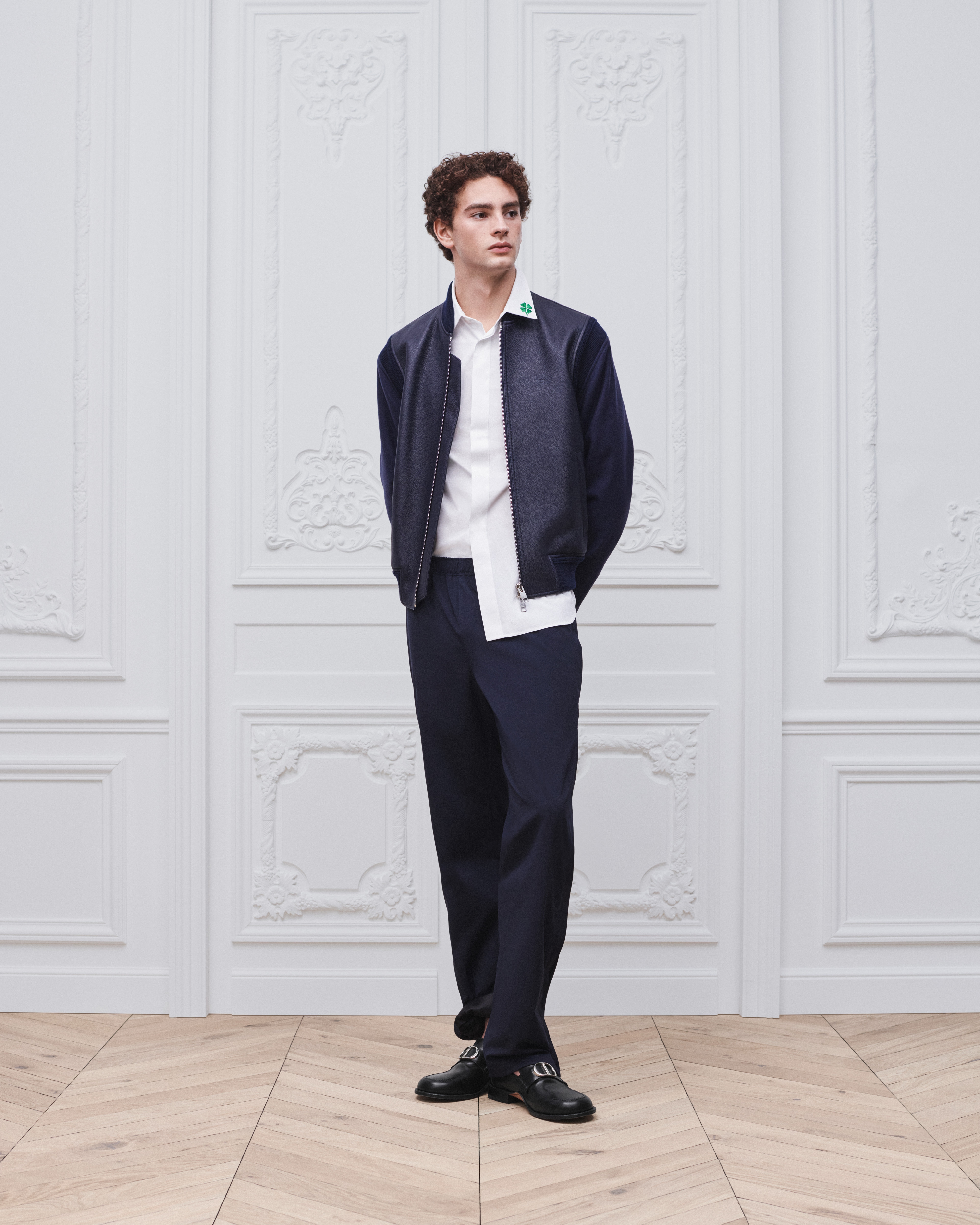 look_image_alt_prefix 拉鏈束腰外套 海軍藍小牛皮 E14