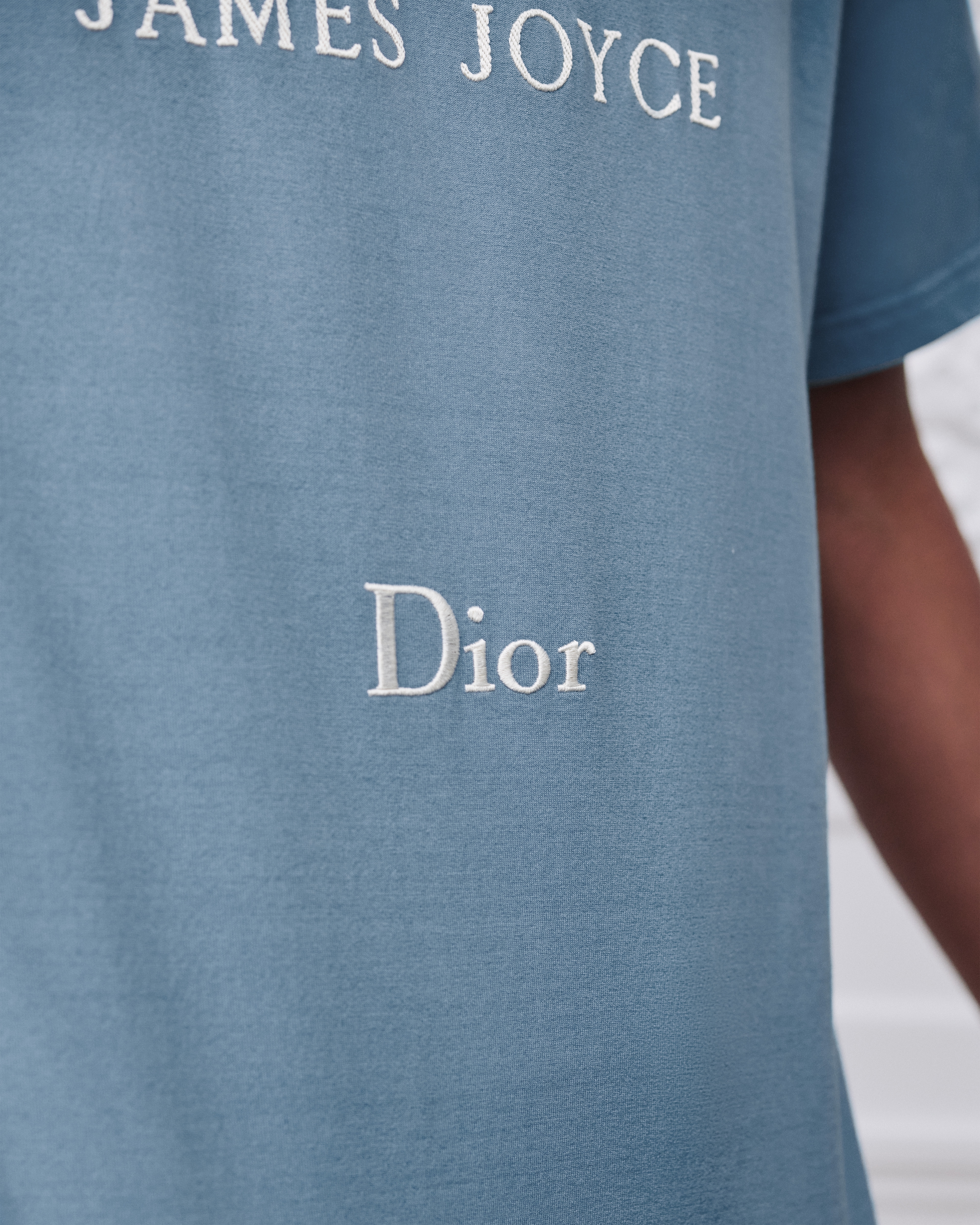 T-Shirt with Book Cover Embroidery