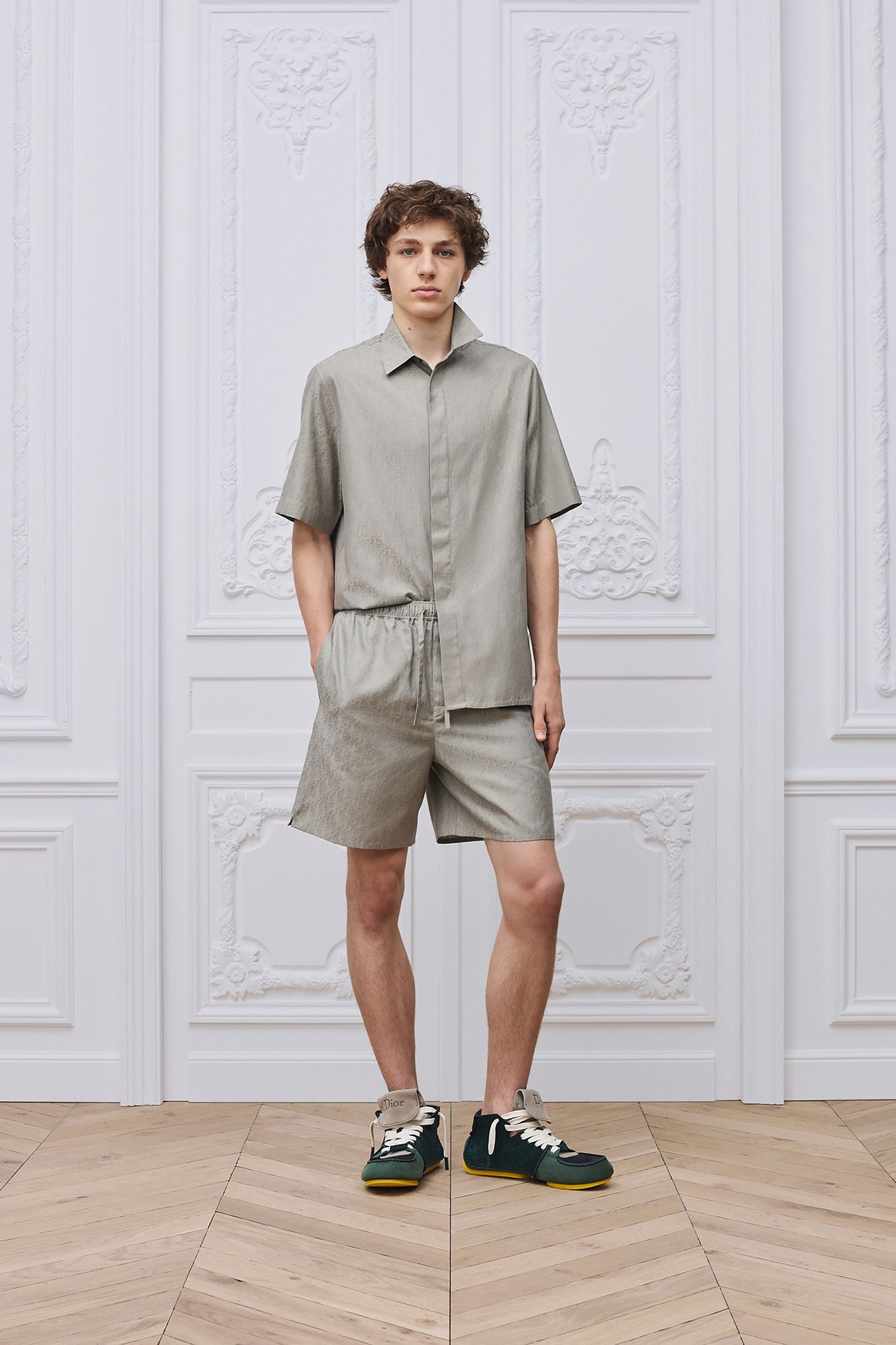 dior dress shirt classic blue monogram full-print logo sleeved shirt will complete casual looks. Designer Shirts for Men