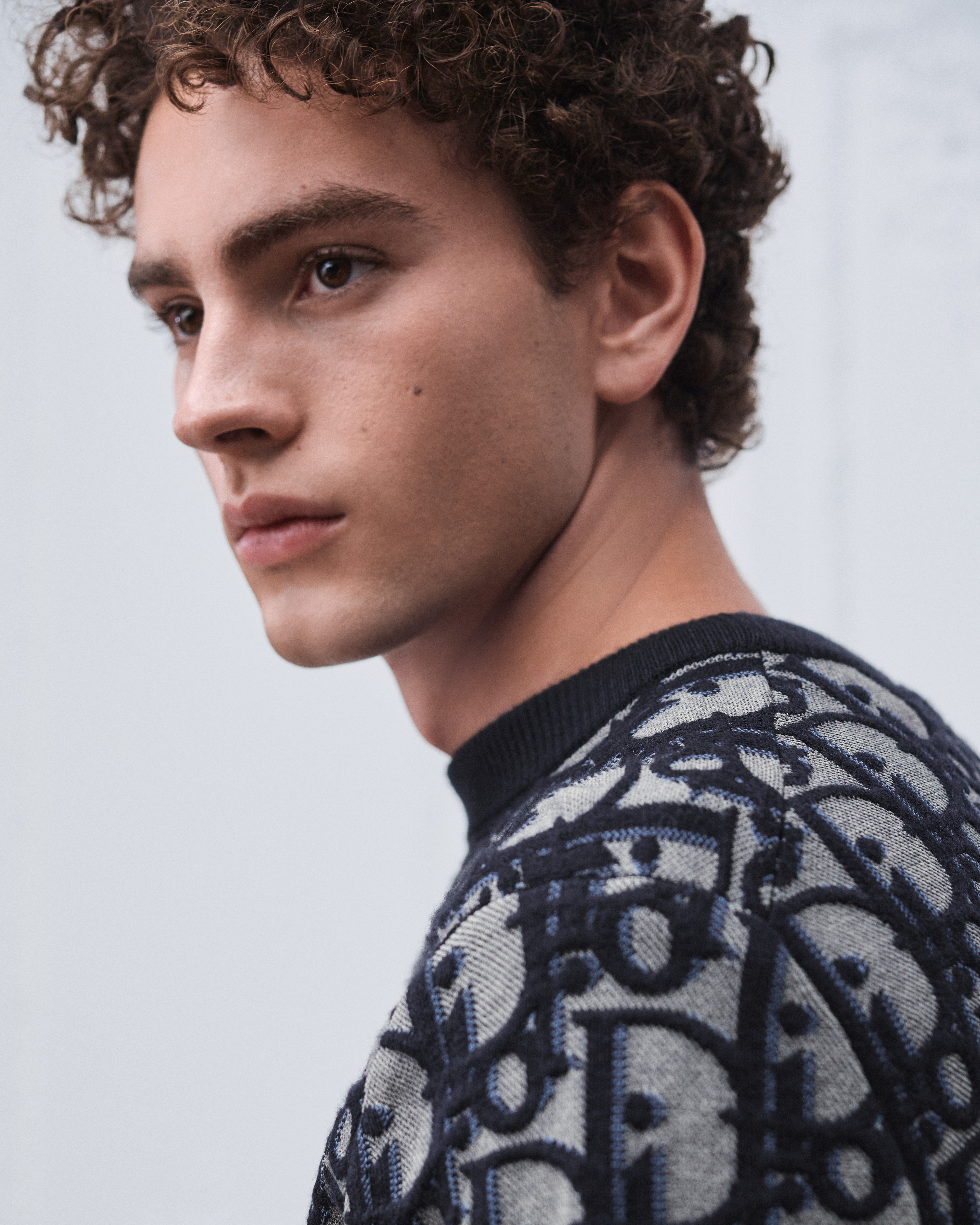 look_image_alt_prefix セーター ディオール オブリーク コットン・ウール・シルクブレンド ジャカード E10