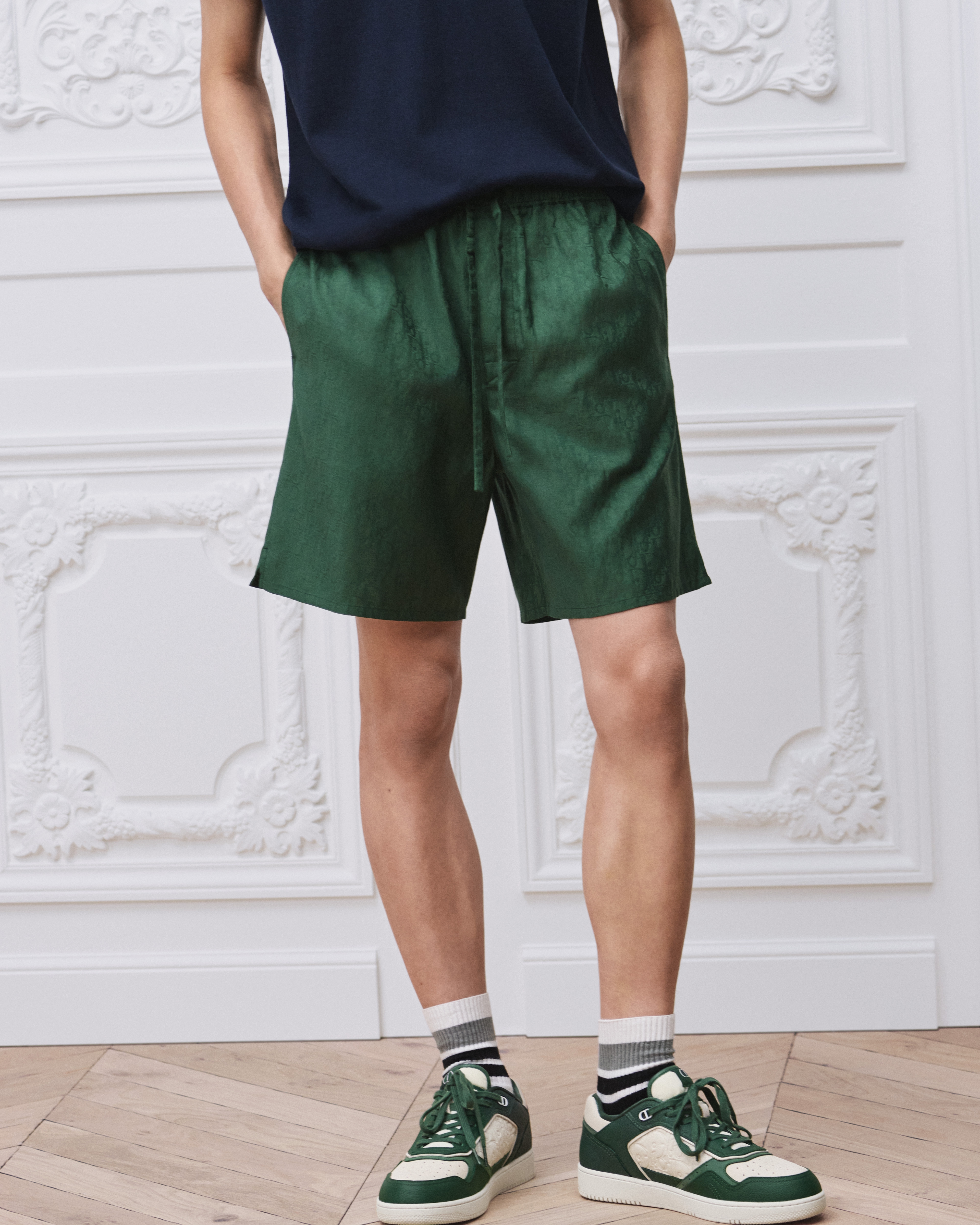 DIOR | ショートパンツ ディオール オブリーク コットン & シルク ジャ