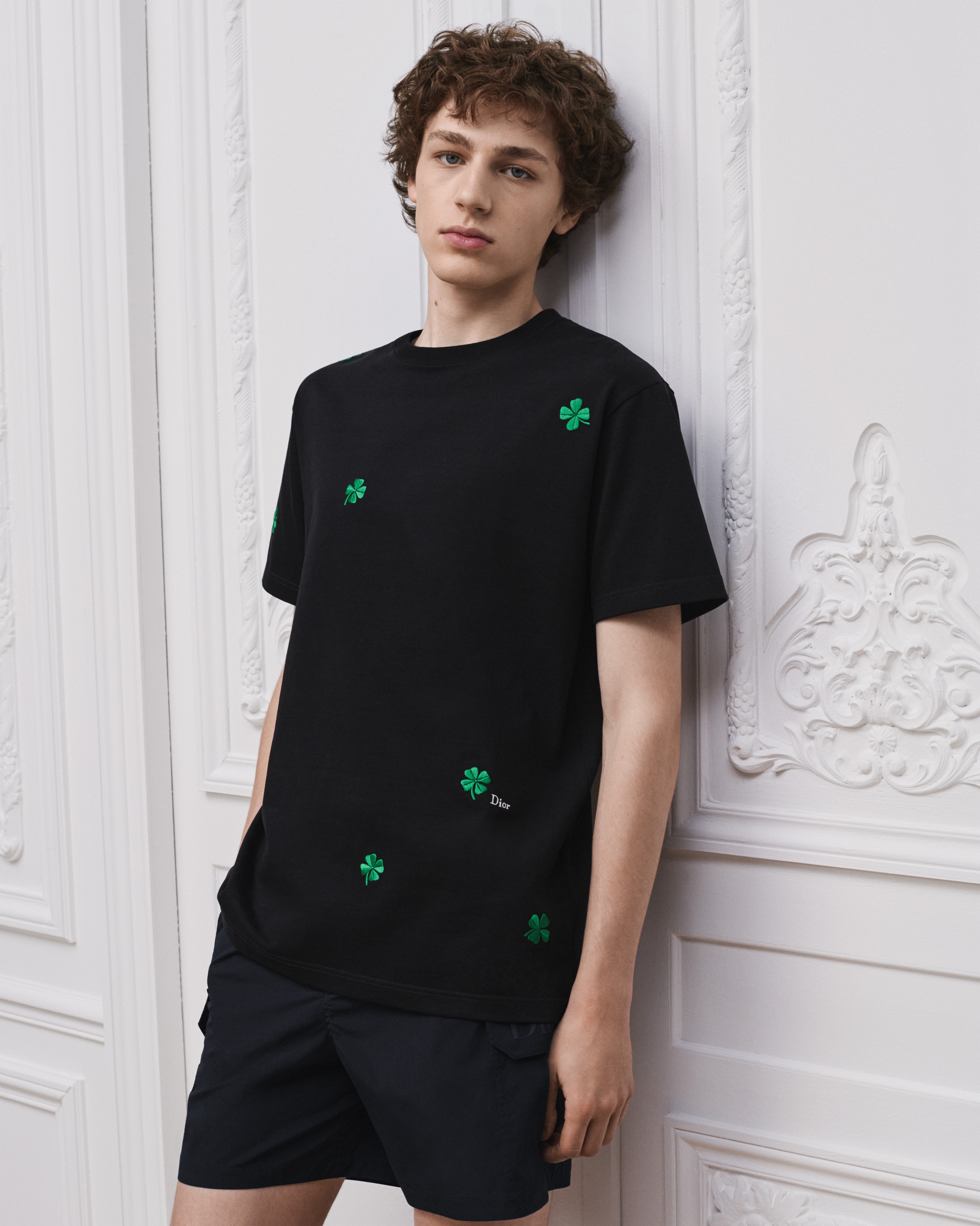 Dior Clover Tシャツ (リラックス フィット) コットンジャージー E07