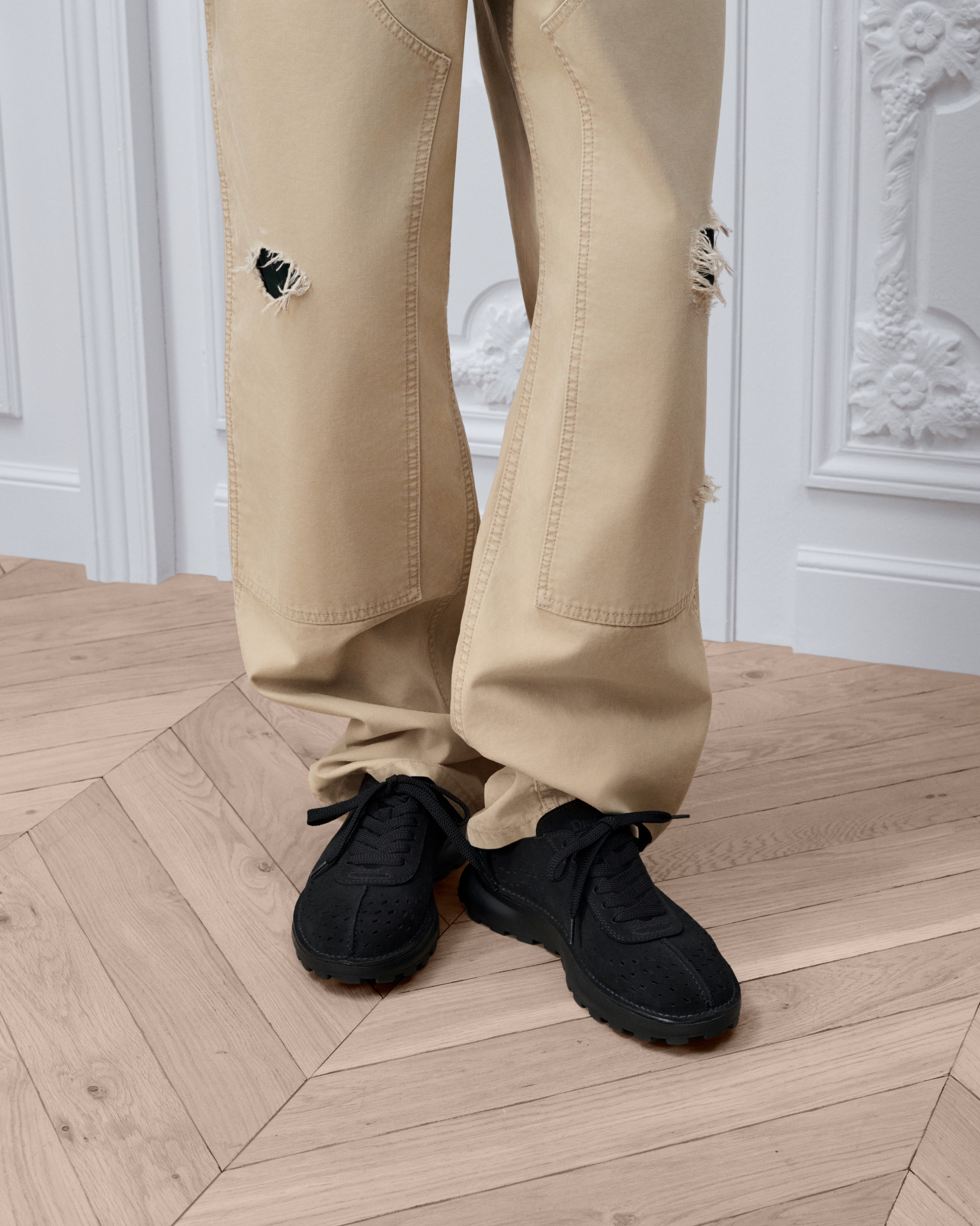  Ante de piel de becerro negro