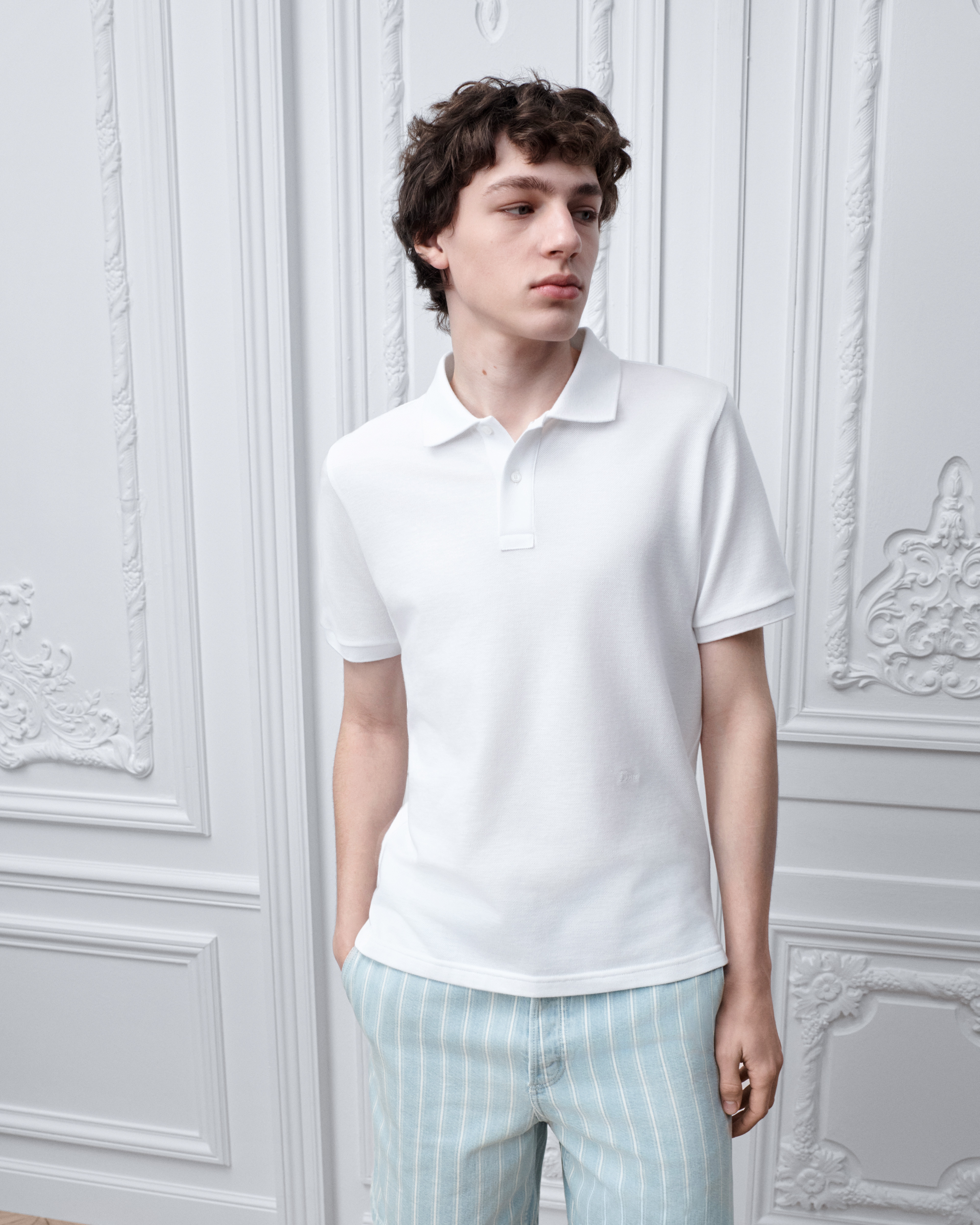 ディオール DIOR ポロシャツ 正規品 DIOR | BEE ポロシャツ コットンピケ