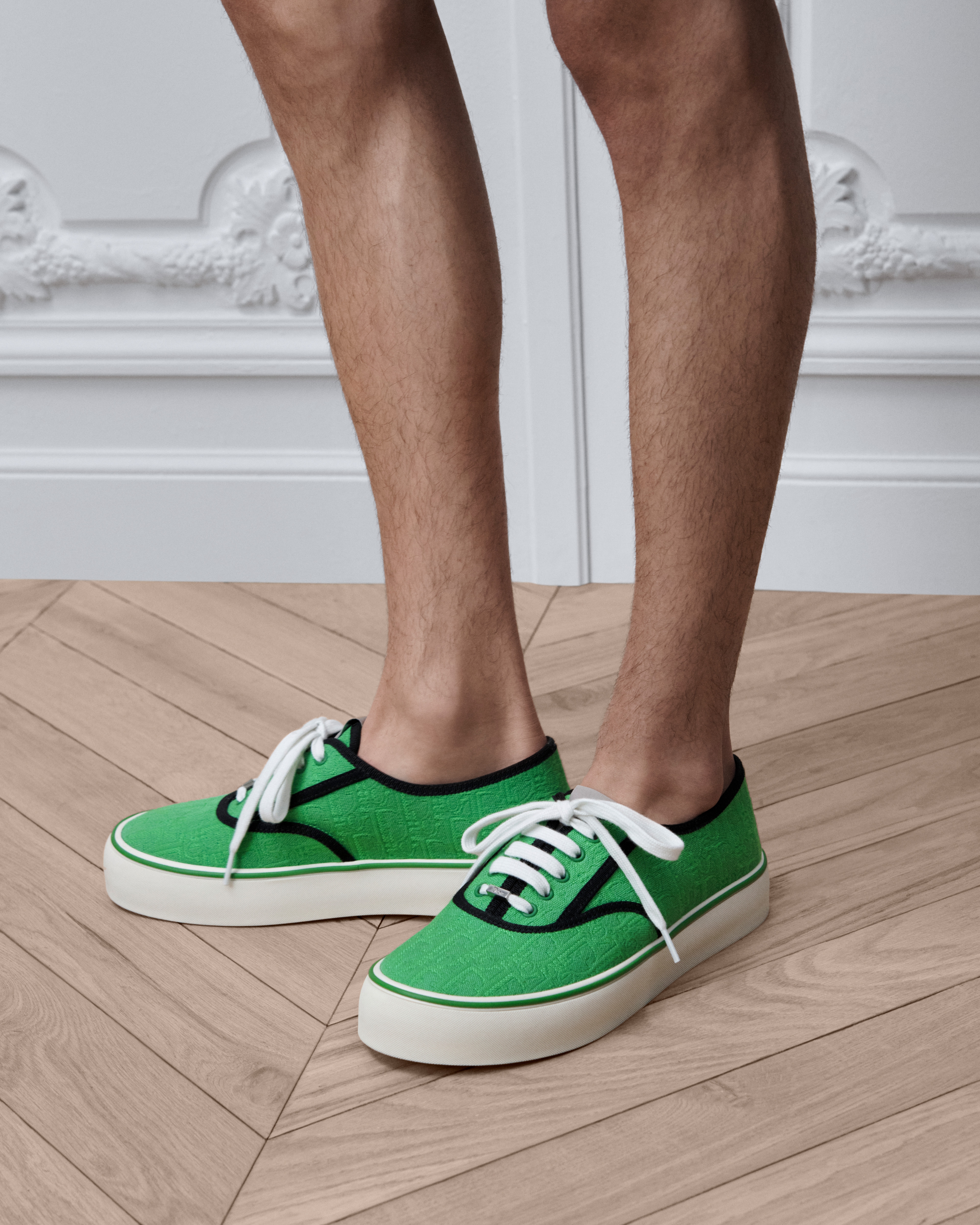 Sneaker Dior Saltwind Toile jacquard Dior Oblique vert E23