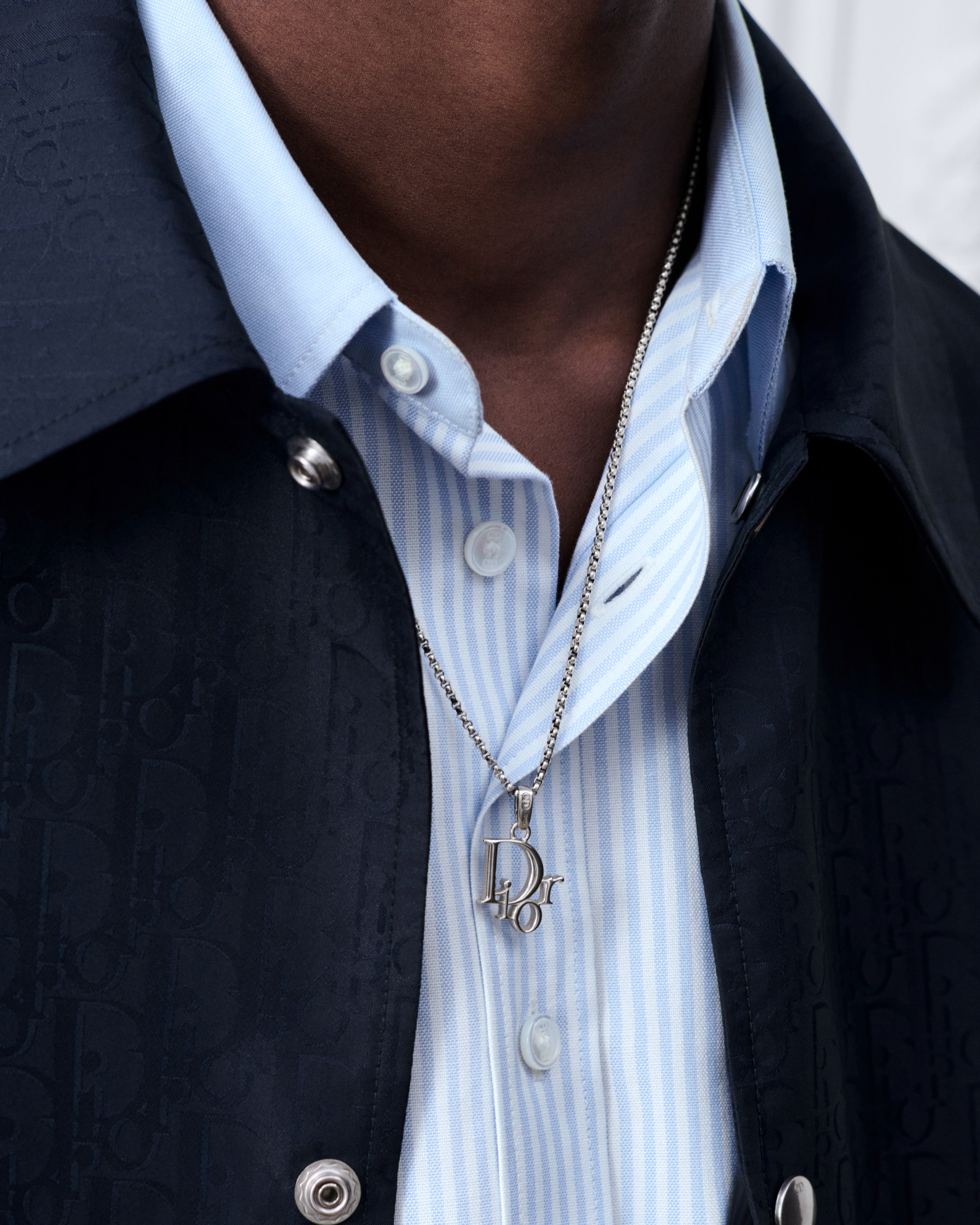 Dior Charms Dior Oblique Pendant Silver E39