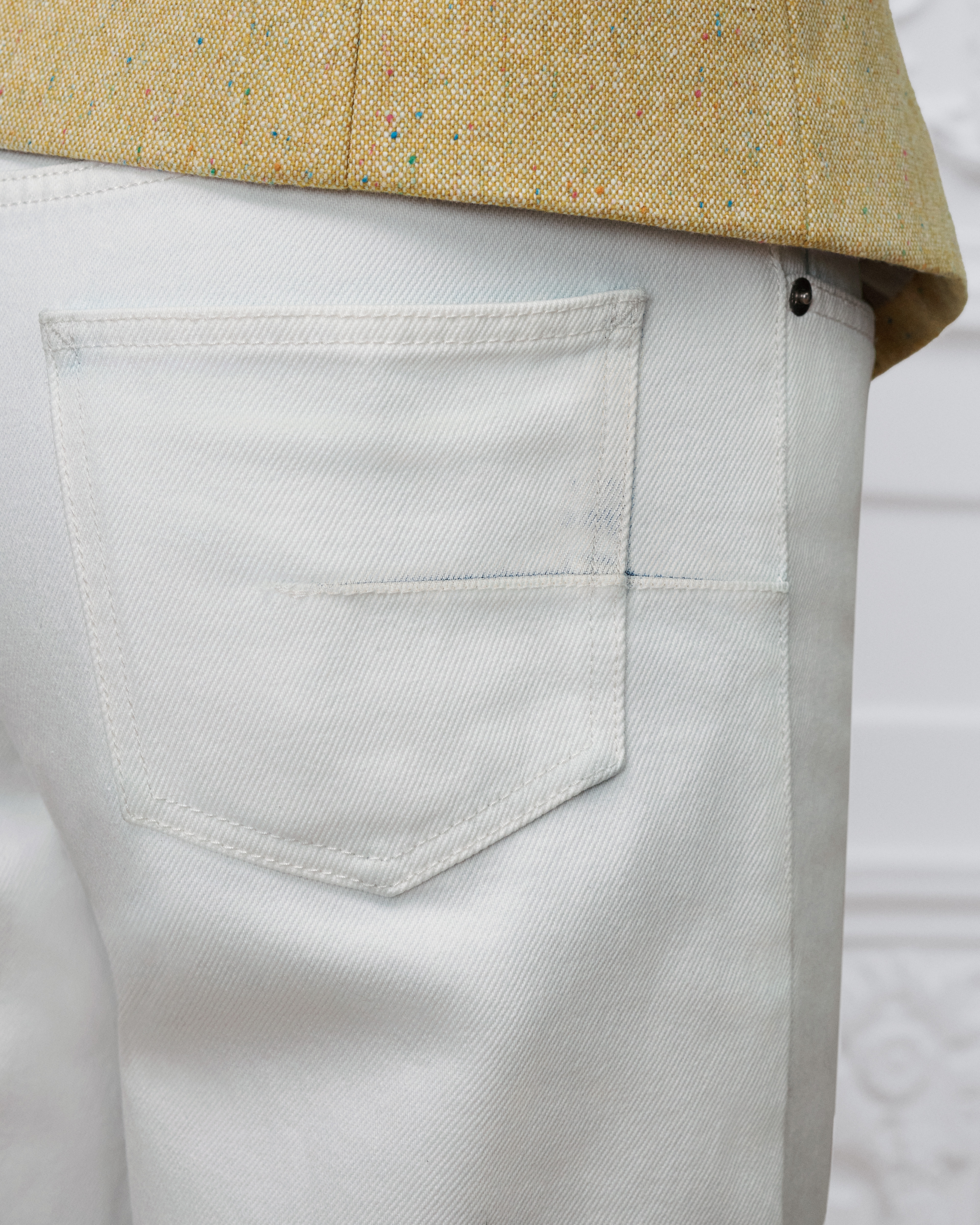 Long Regular Jeans Blue Stonewashed Cotton Twill E16