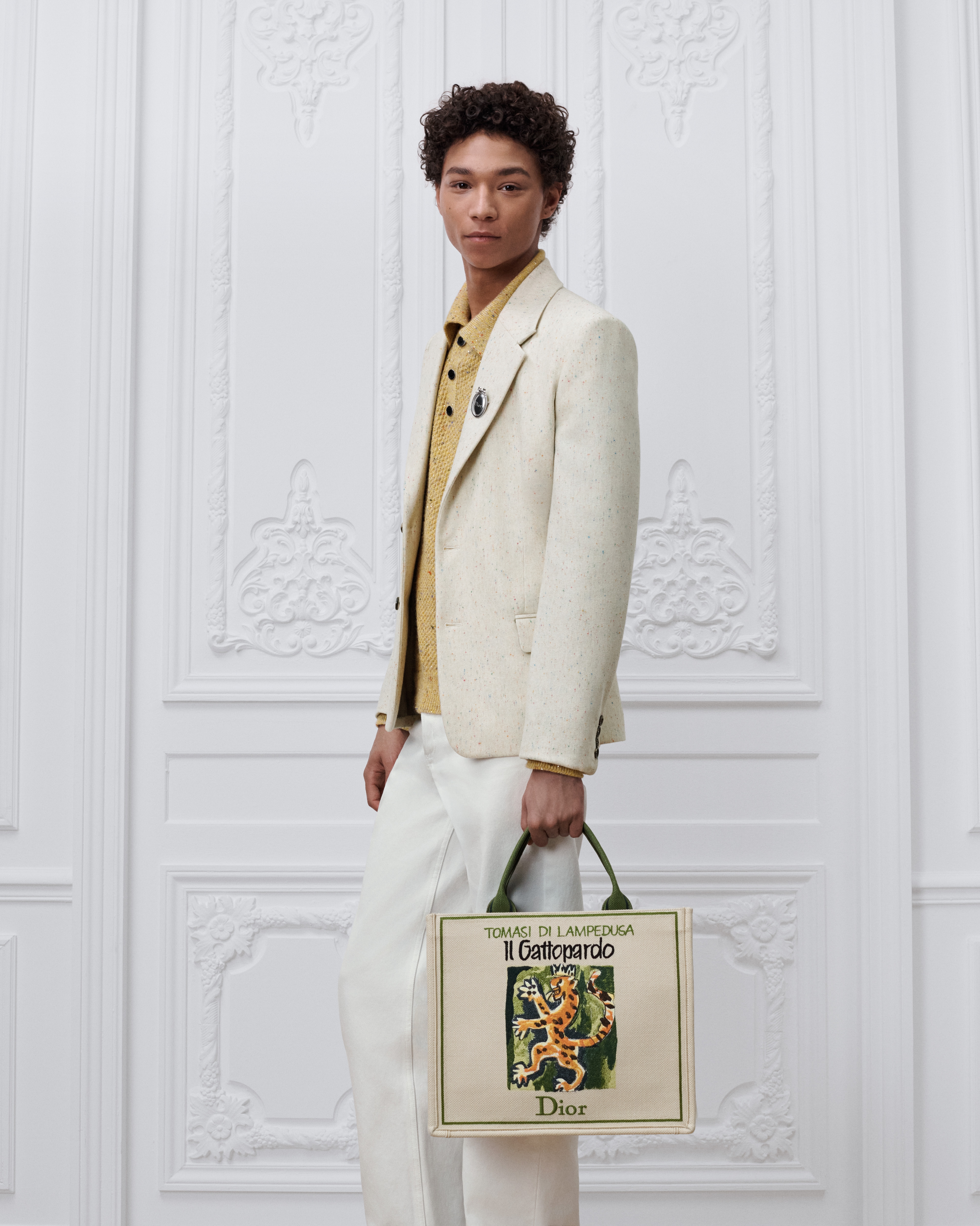 Medium Dior Book Tote with Strap Beige Multicolor Book Cover Embroidery (36 x 31.5 x 14 cm) E19