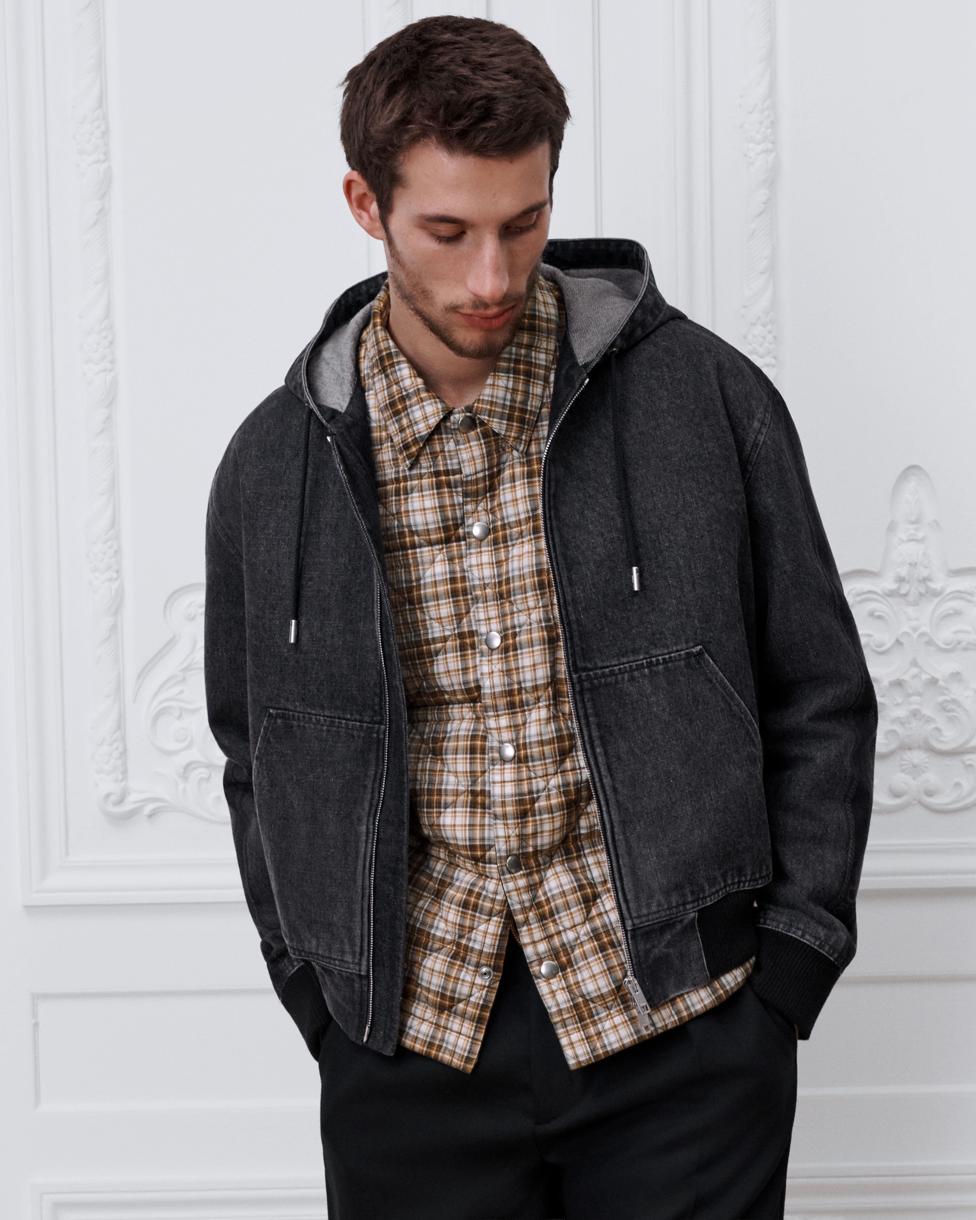 Hooded Jacket with Dior Band