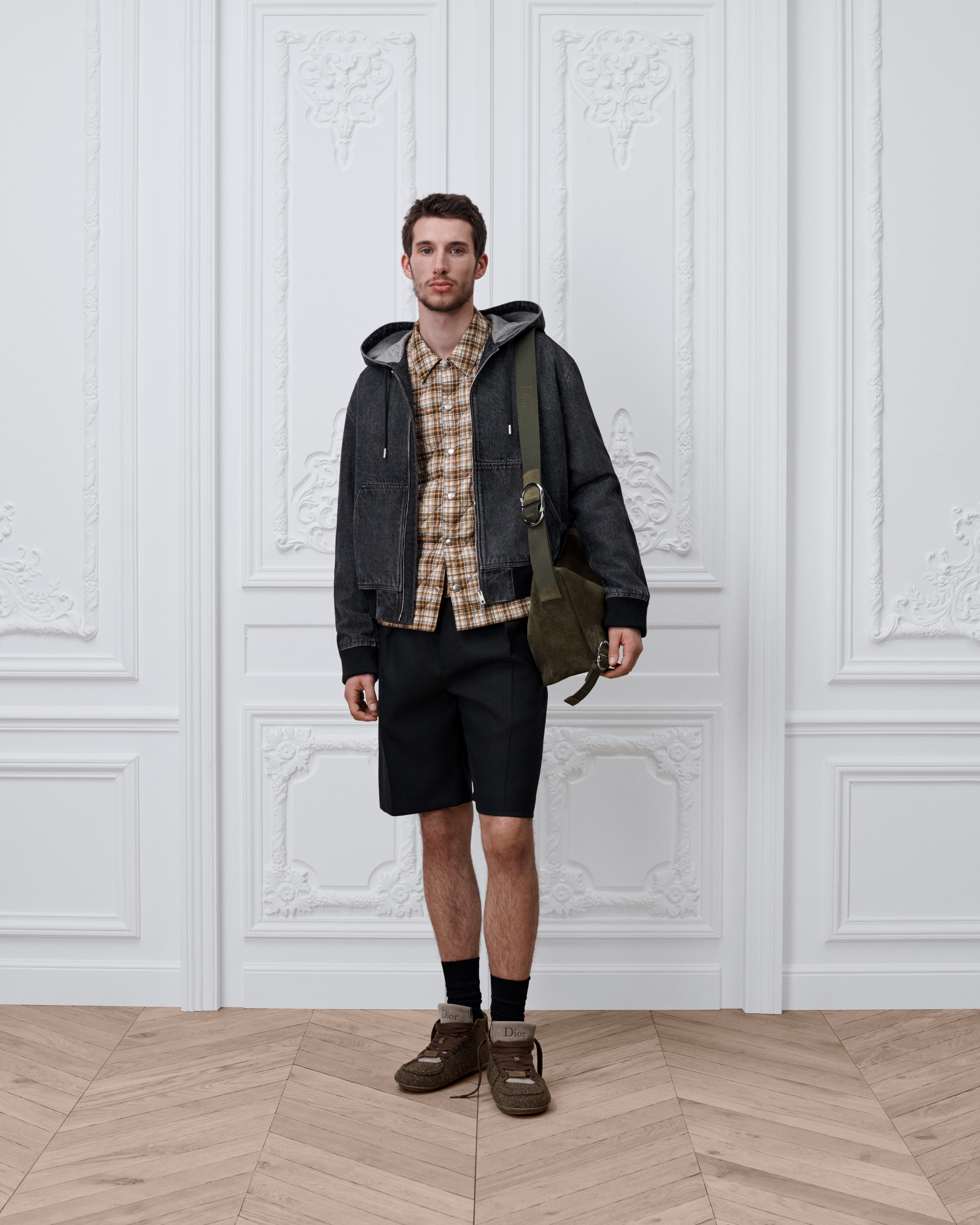 Hooded Jacket with Dior Band