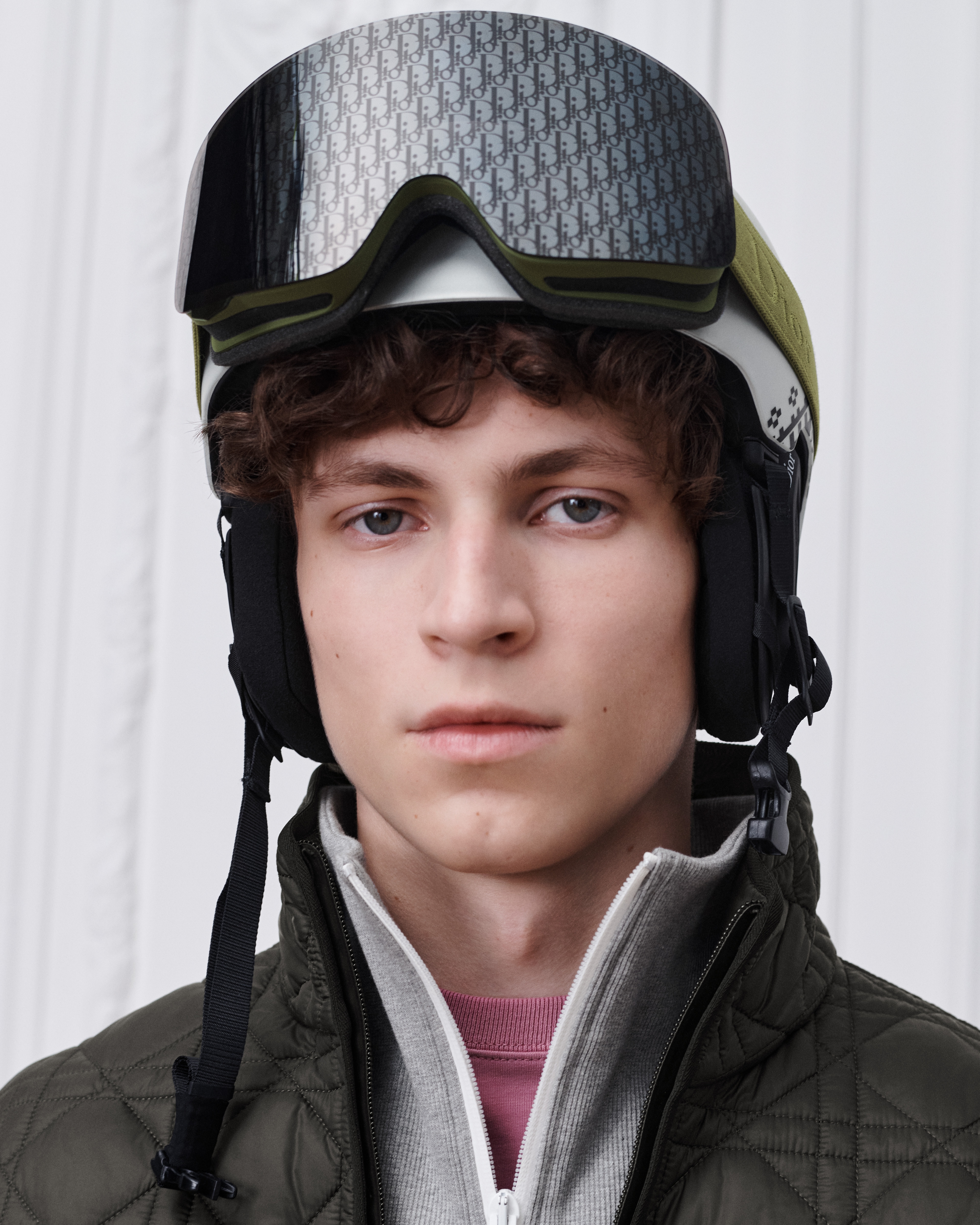 DiorAlps M3U Matte Green Ski Goggles E49