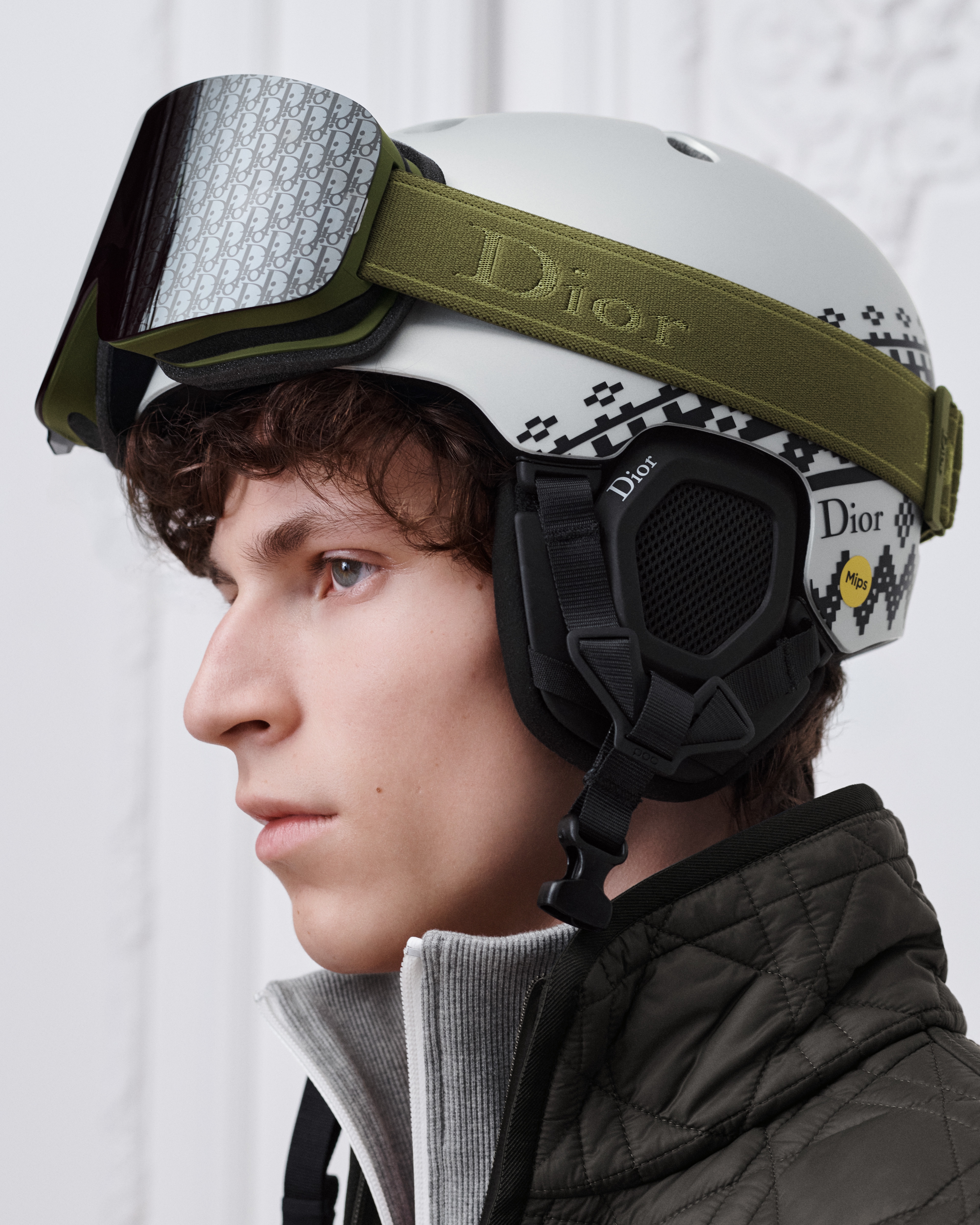 DiorAlps M3U Matte Green Ski Goggles E50