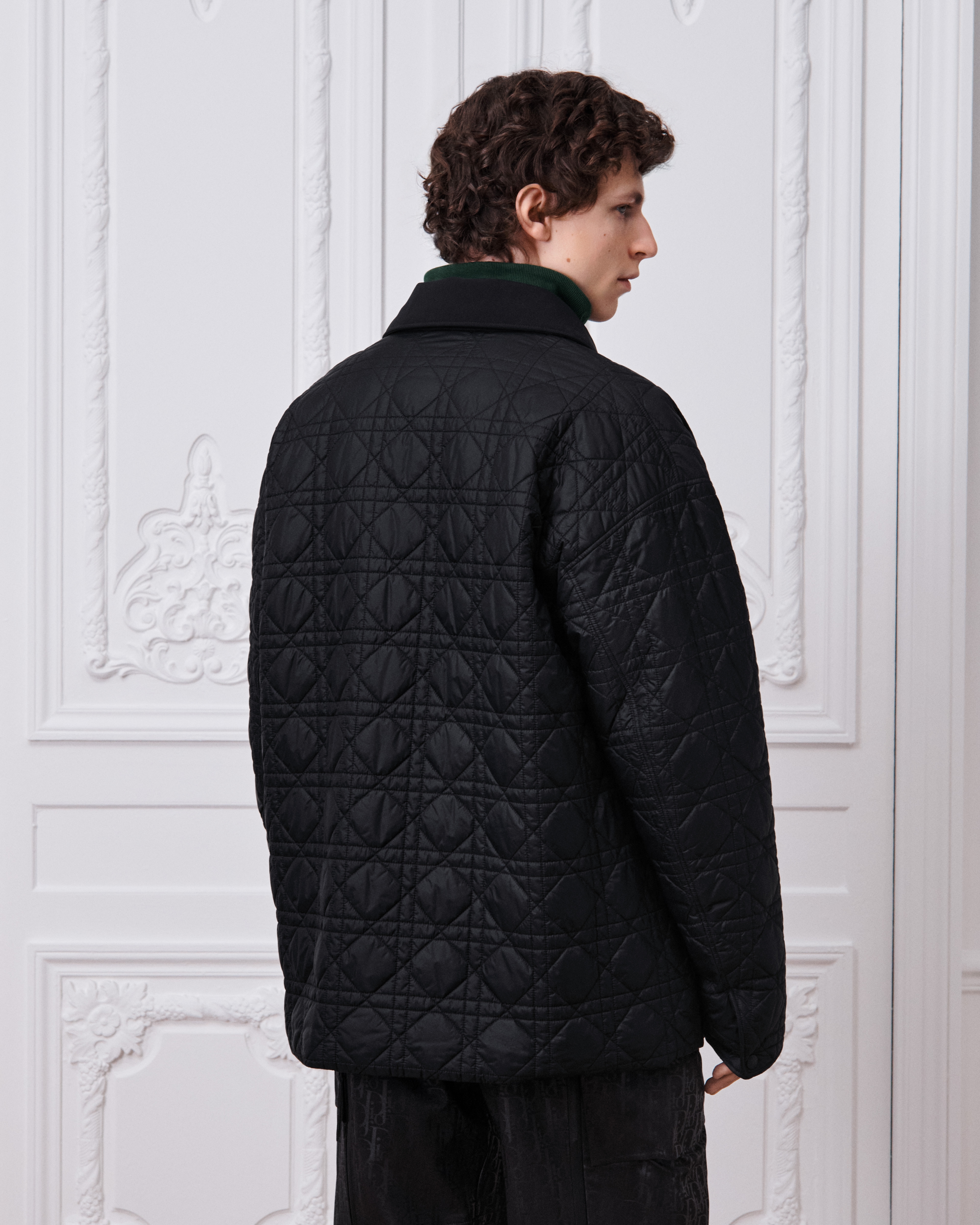 DiorAlps Cannage Blouson Jacket Black Technical Fabric | DIOR US