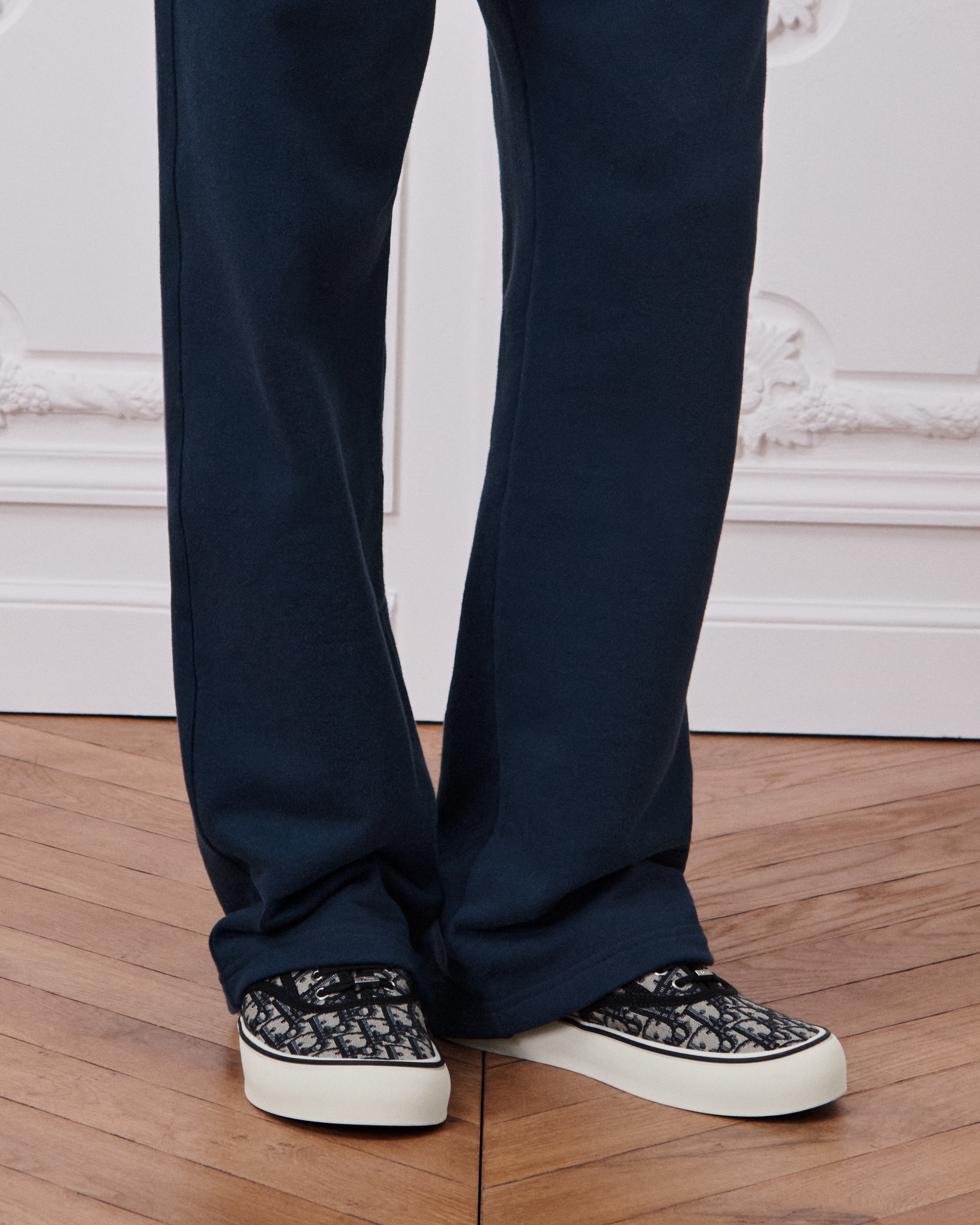 Dior Saltwind Sneaker Beige and Black Dior Oblique Jacquard E23